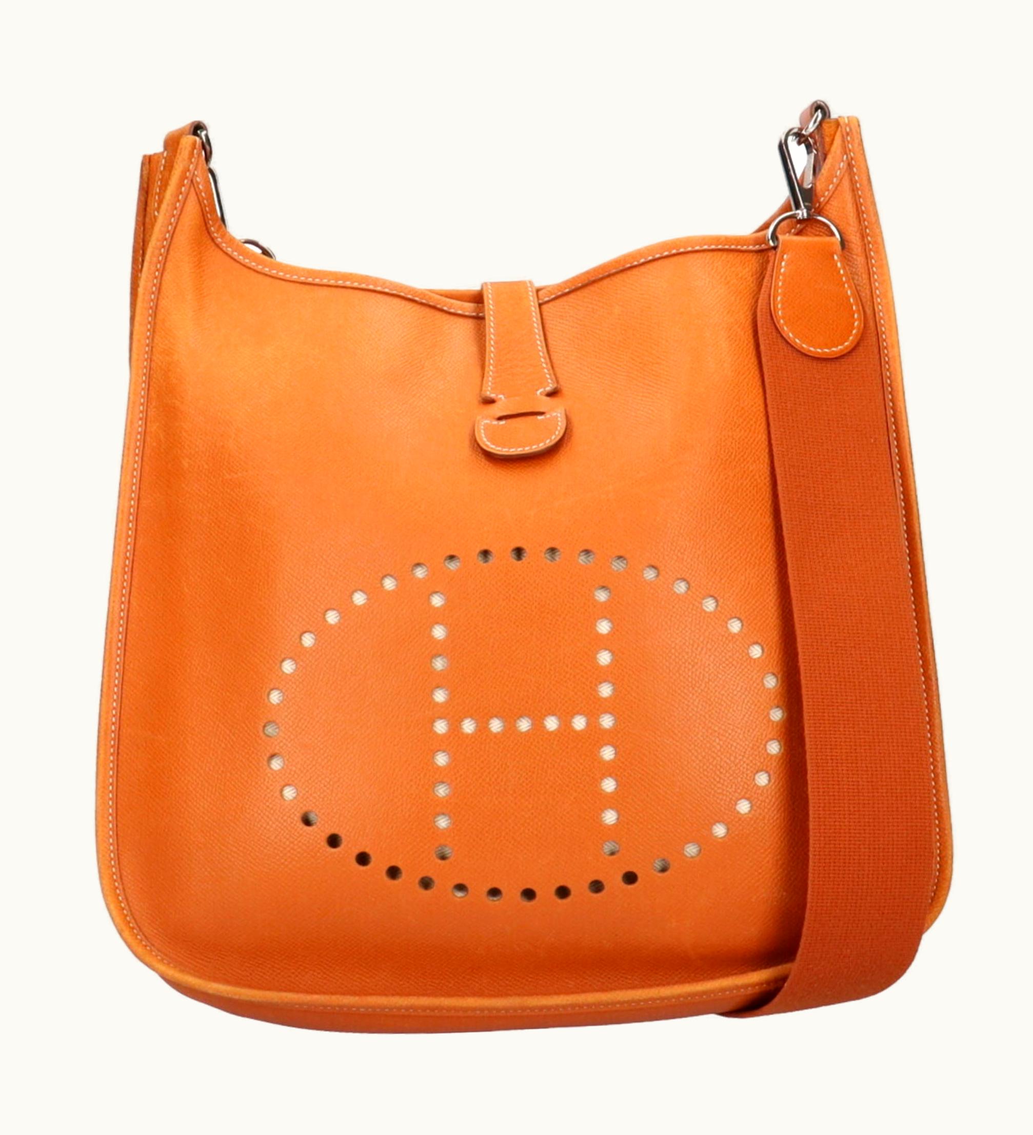 Hermès Hermès Evelyne 2 PM Shoulder Bag Taurillon Clemence Brown Women's