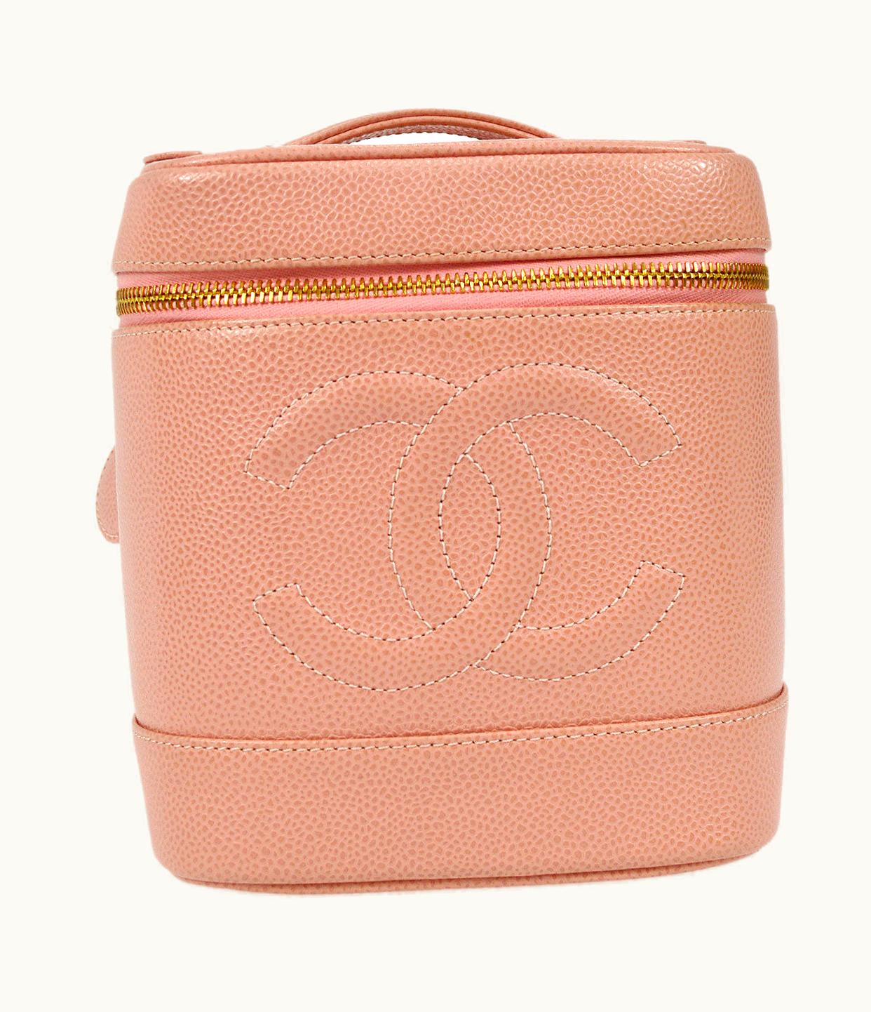 Chanel Chanel 2003-2004 Timeless Vanity Handbag Pink Caviar 48639