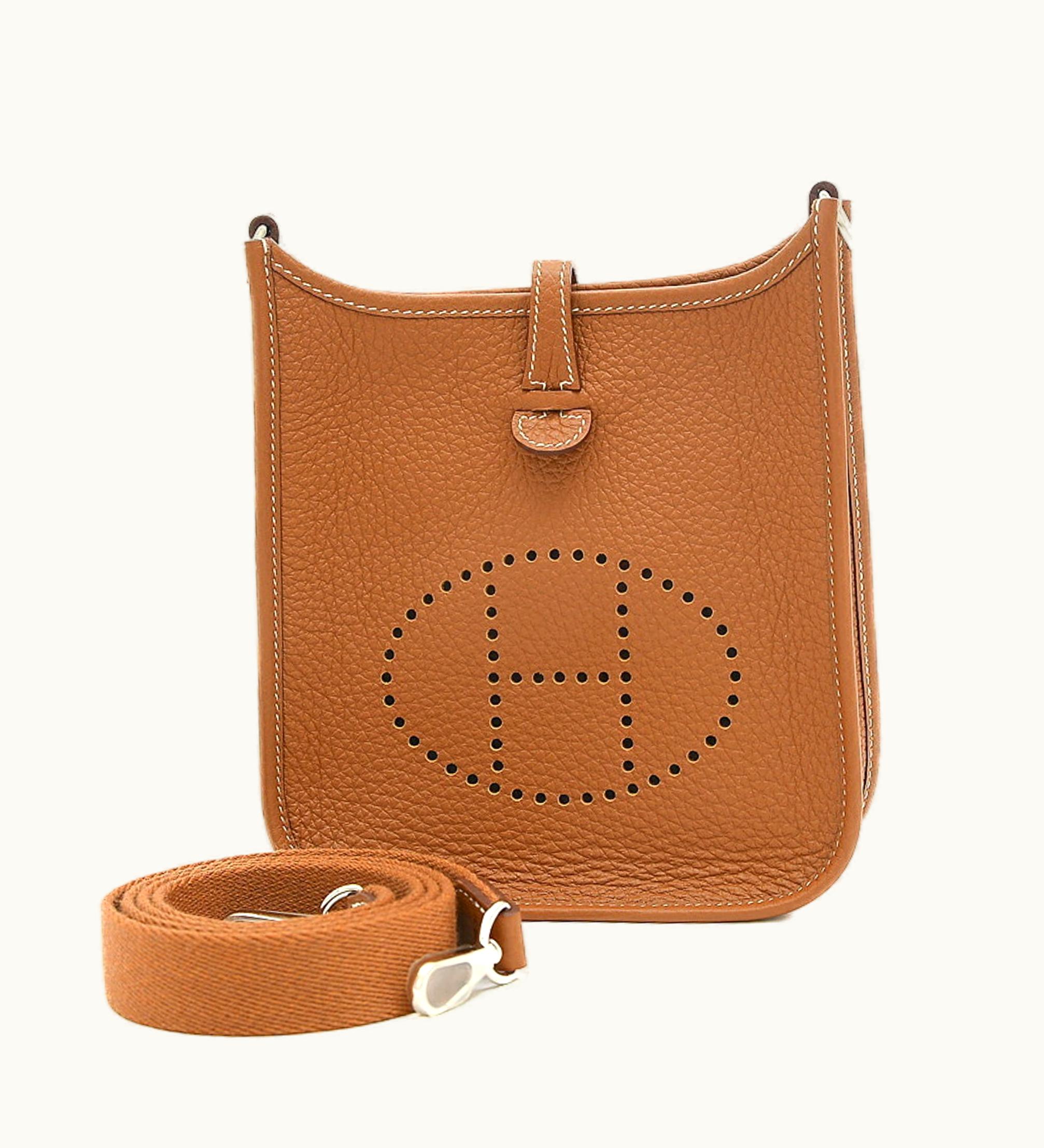Hermès Hermès Evelyne Tpm Amazon Taurillon Shoulder Bag Gold Silver Hardware B Engraved 2023