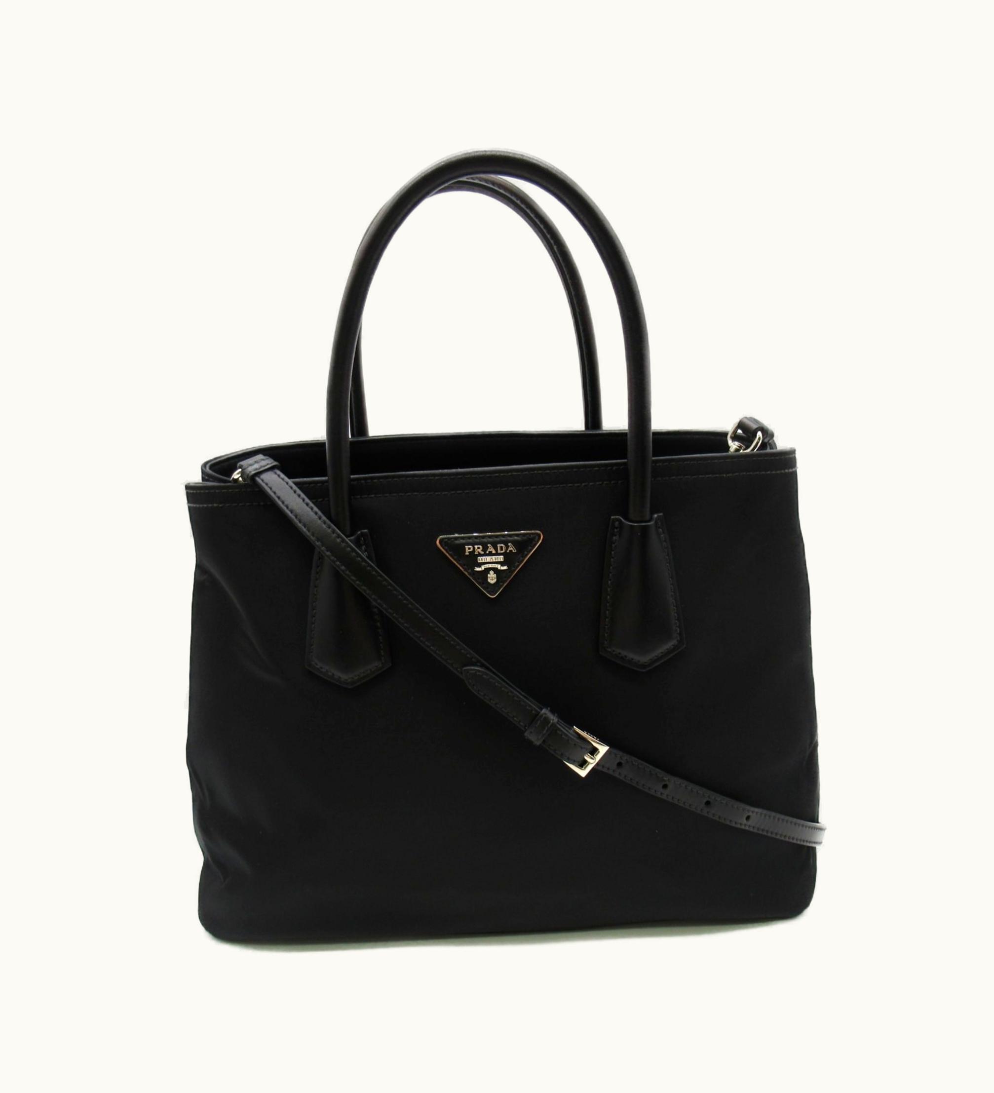 Prada Prada Spacious Tote Bag Black Nylon