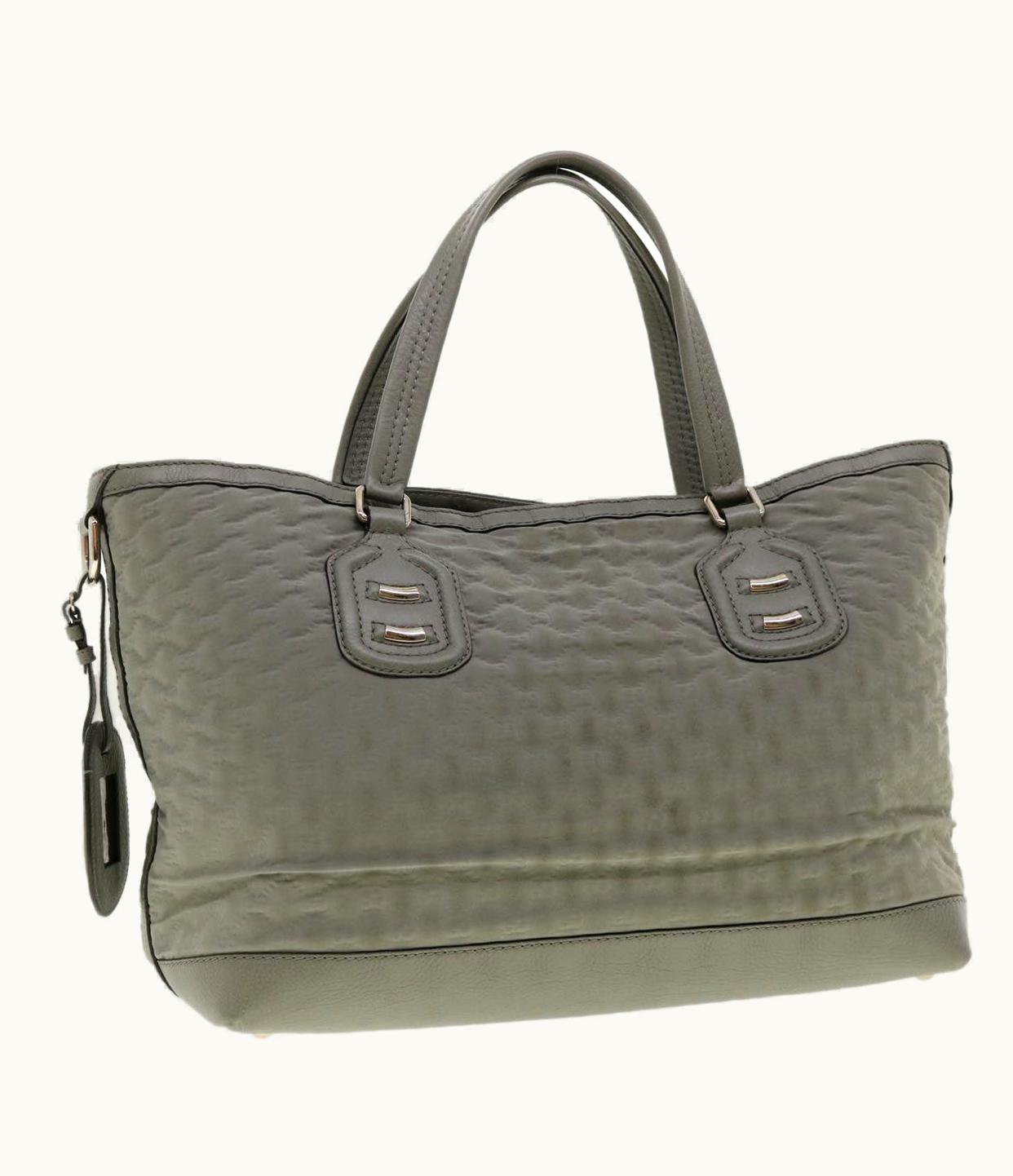 Gucci Gucci GG Canvas Shoulder Bag Gray 241102