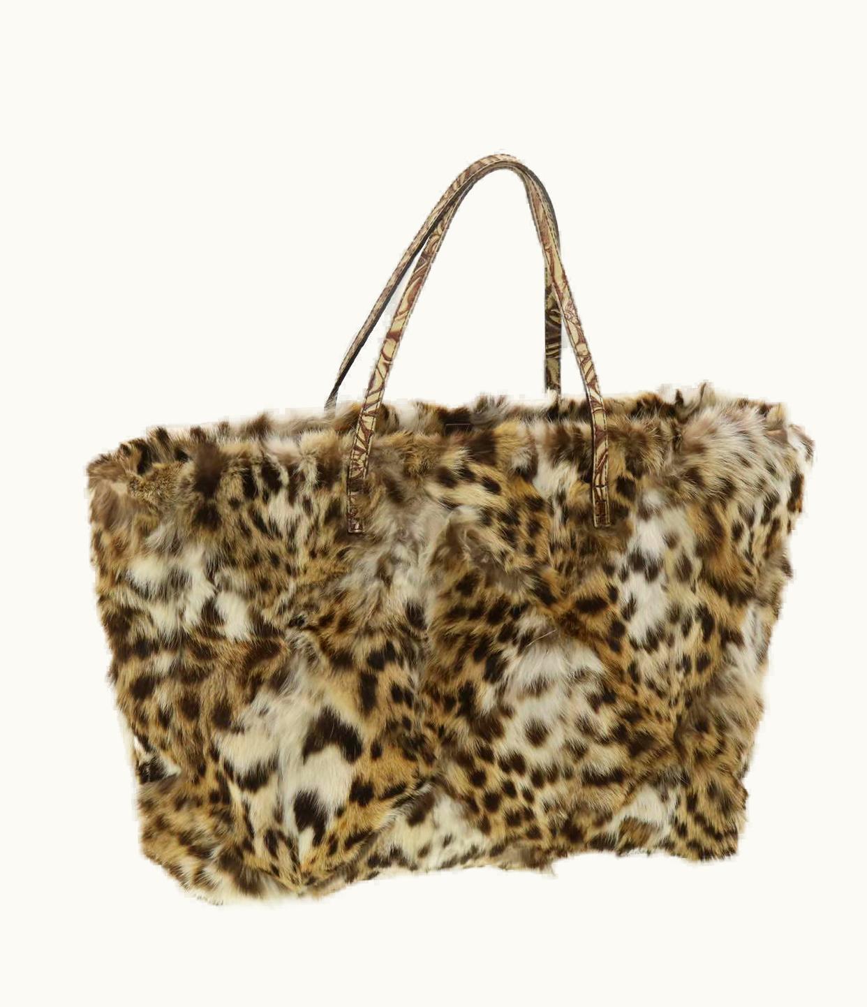 Fendi Fendi Pattern Tote Bag Fur Brown 36778Bh005010