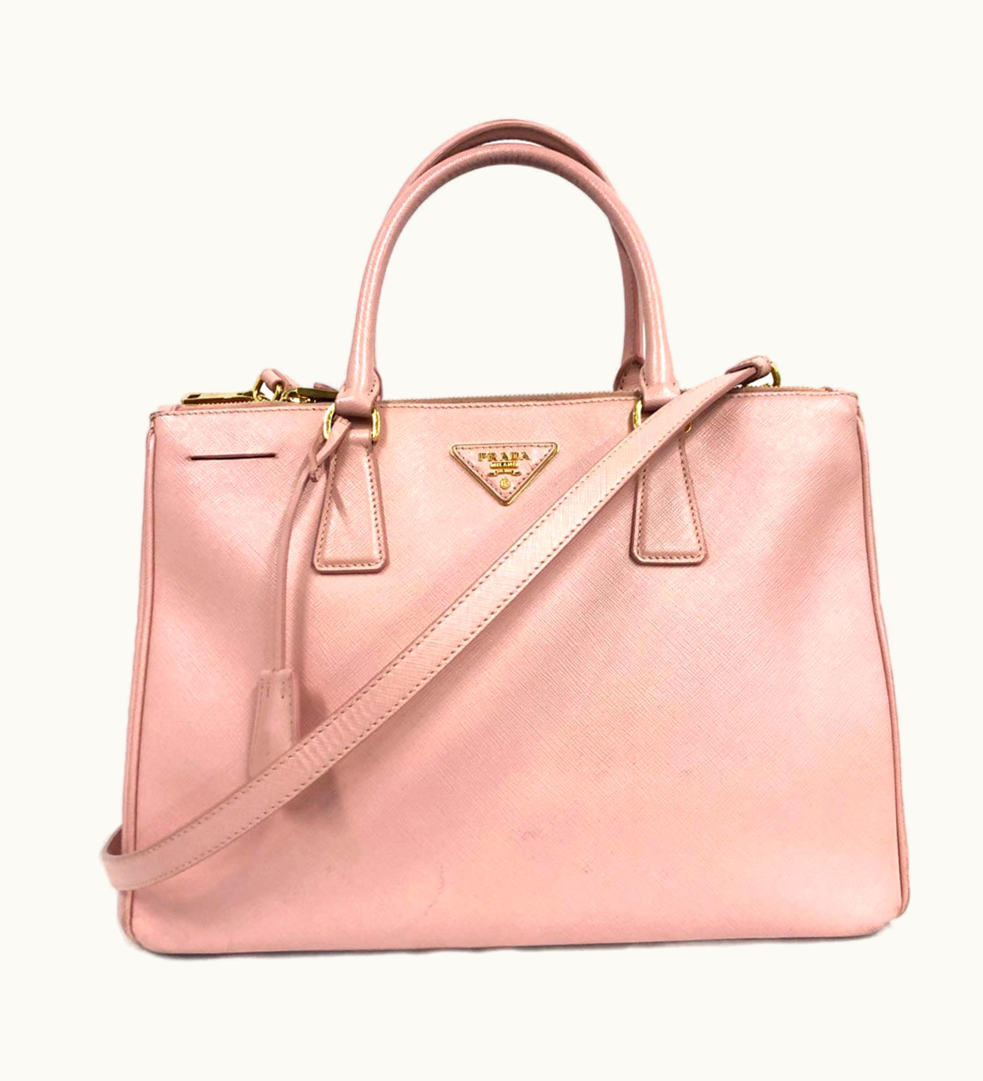 Prada Prada Handbag Shoulder Bag Galleria Leather Pink Ladies