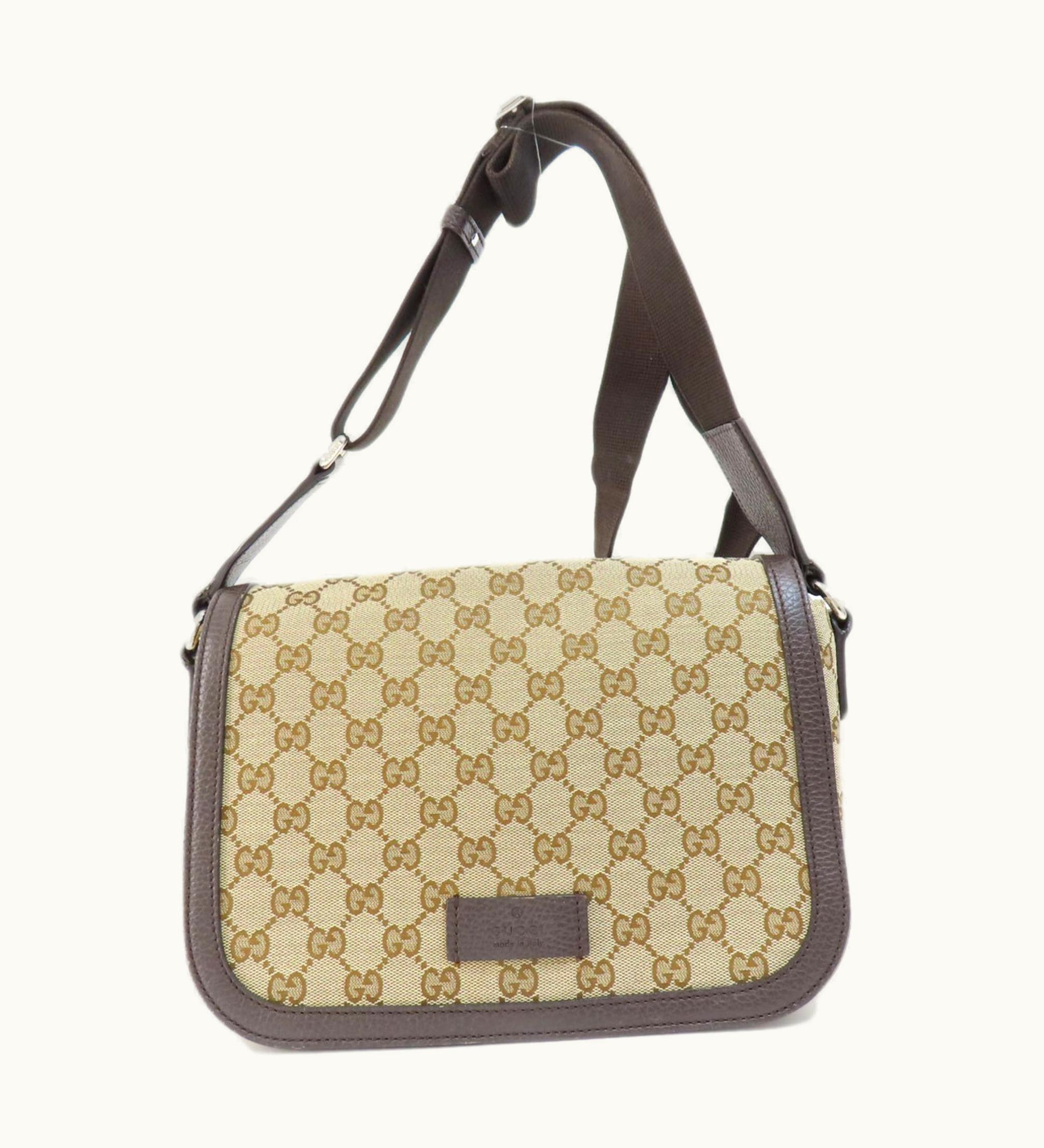 Gucci Gucci GG Outlet Shoulder Bag Canvas Leather Ladies