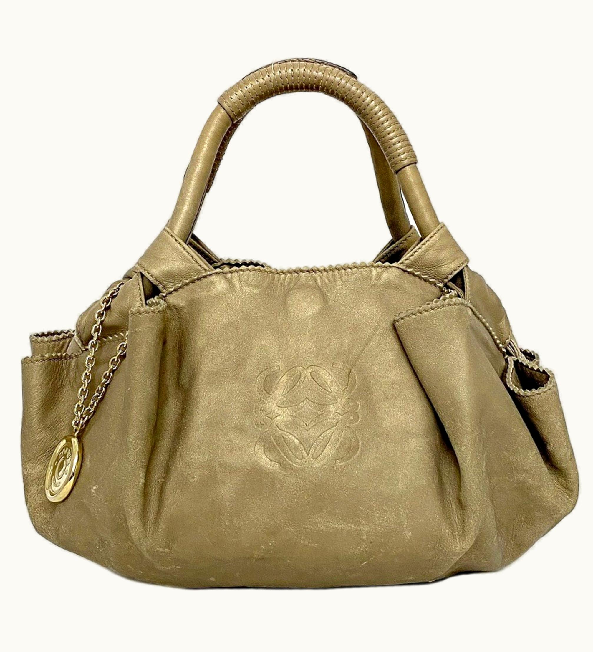 Loewe Loewe Handbag Nappa Aire Beige Gold Anagram Bag Leather Loewe Tote Ladies Soft