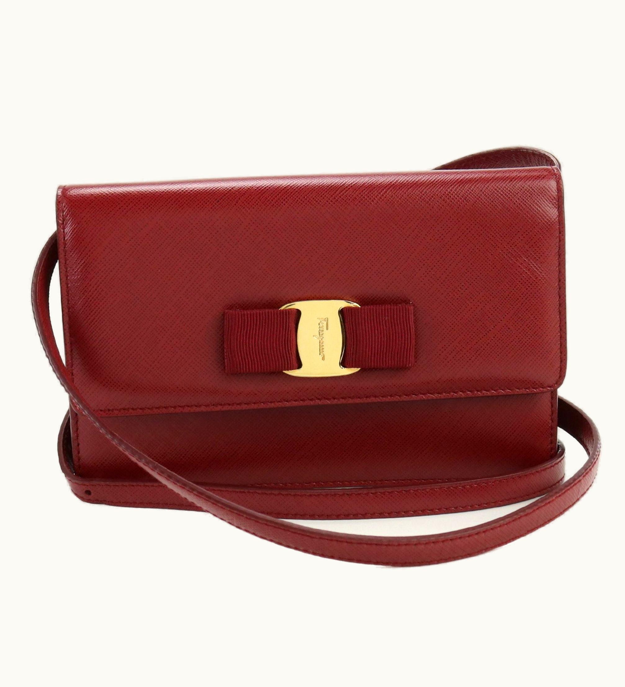 Salvatore Ferragamo Salvatore Ferragamo Ferragamo Ferragamo Shoulder Vala 22 C543 Bag Leather Women's