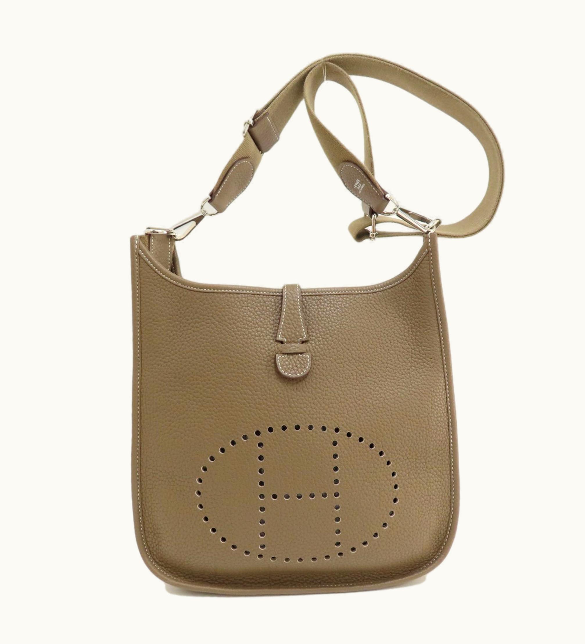 Hermès Evelyne 3 PM Etoupe Shoulder Bag Taurillon Women's