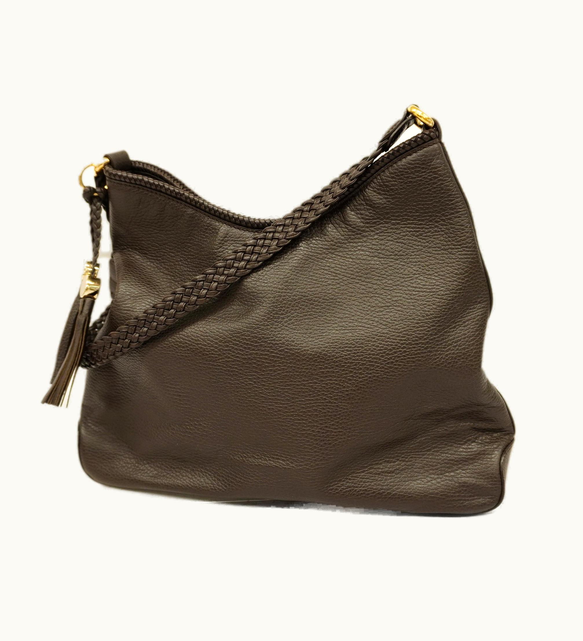 Gucci Shoulder Bag 336659 Women's Leather Shoulder Bag Dark Brown
