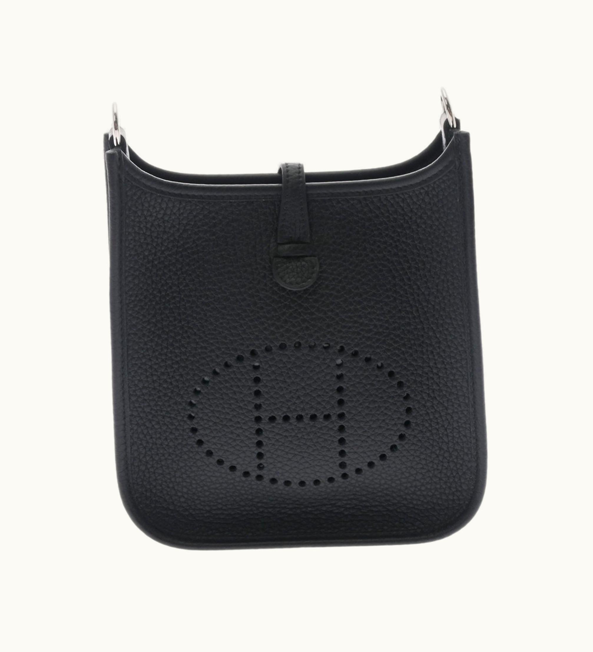 Hermès Evelyne Tpm Black Palladium Metal Fittings Z Engraved [Around 2021] Women's Taurillon Clemence Shoulder Bag