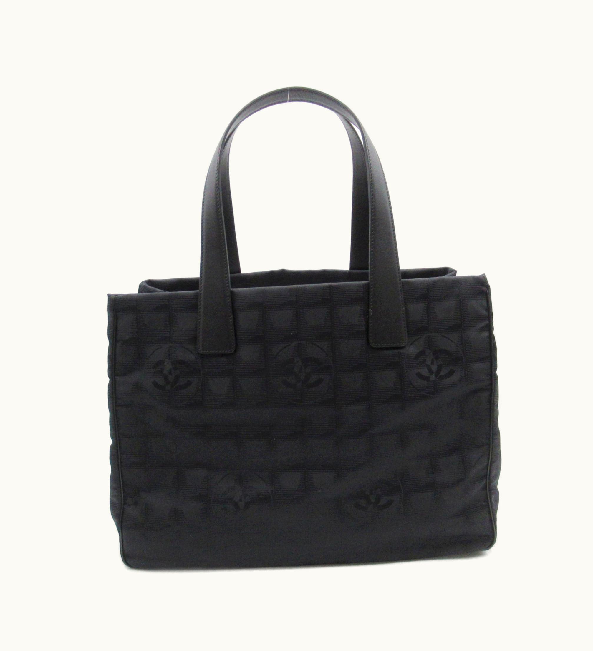 Chanel Chanel New Travel Line Tote MM Black Nylon Luxury Bag