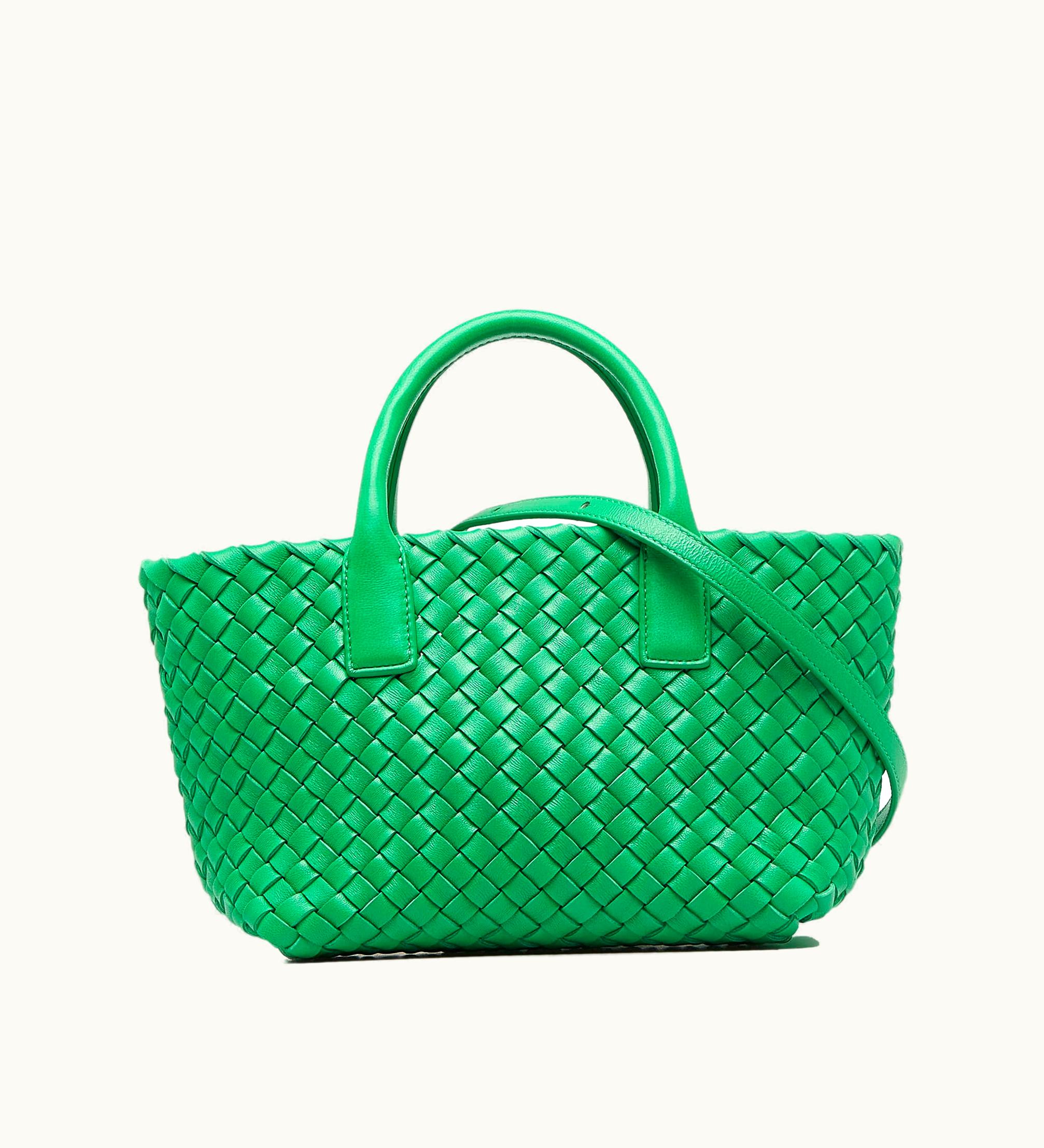 Bottega Veneta Bottega Veneta Mini Intrecciato Cabat Satchel - Black