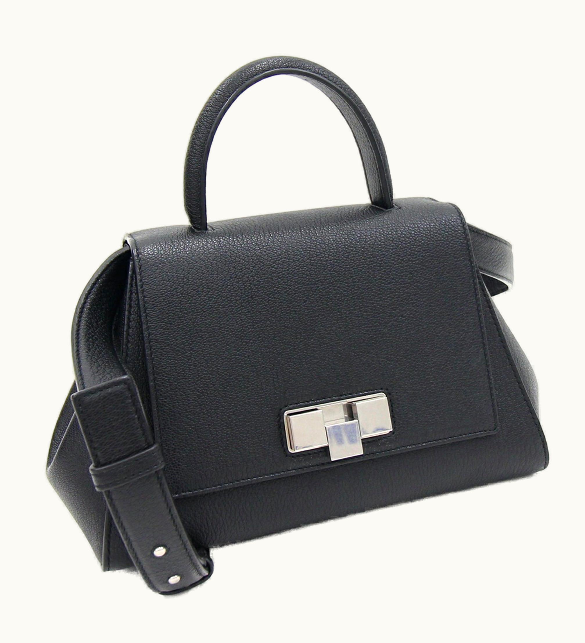 Bottega Veneta Bottega Veneta Handbag Black Leather Shoulder Bag Women's