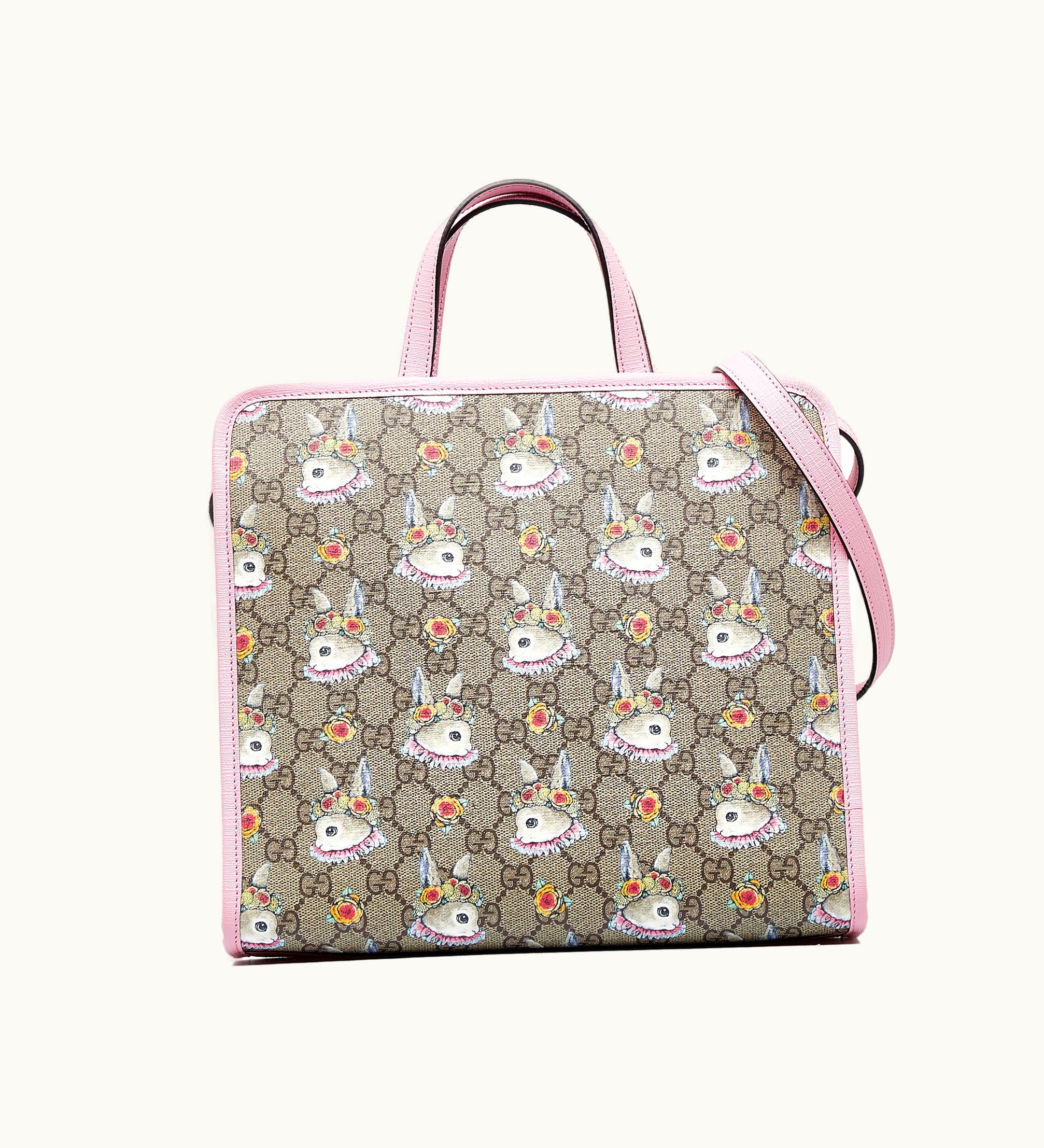Gucci Gucci Mini X Higuchi Yuko GG Supreme Rabbit Satchel
