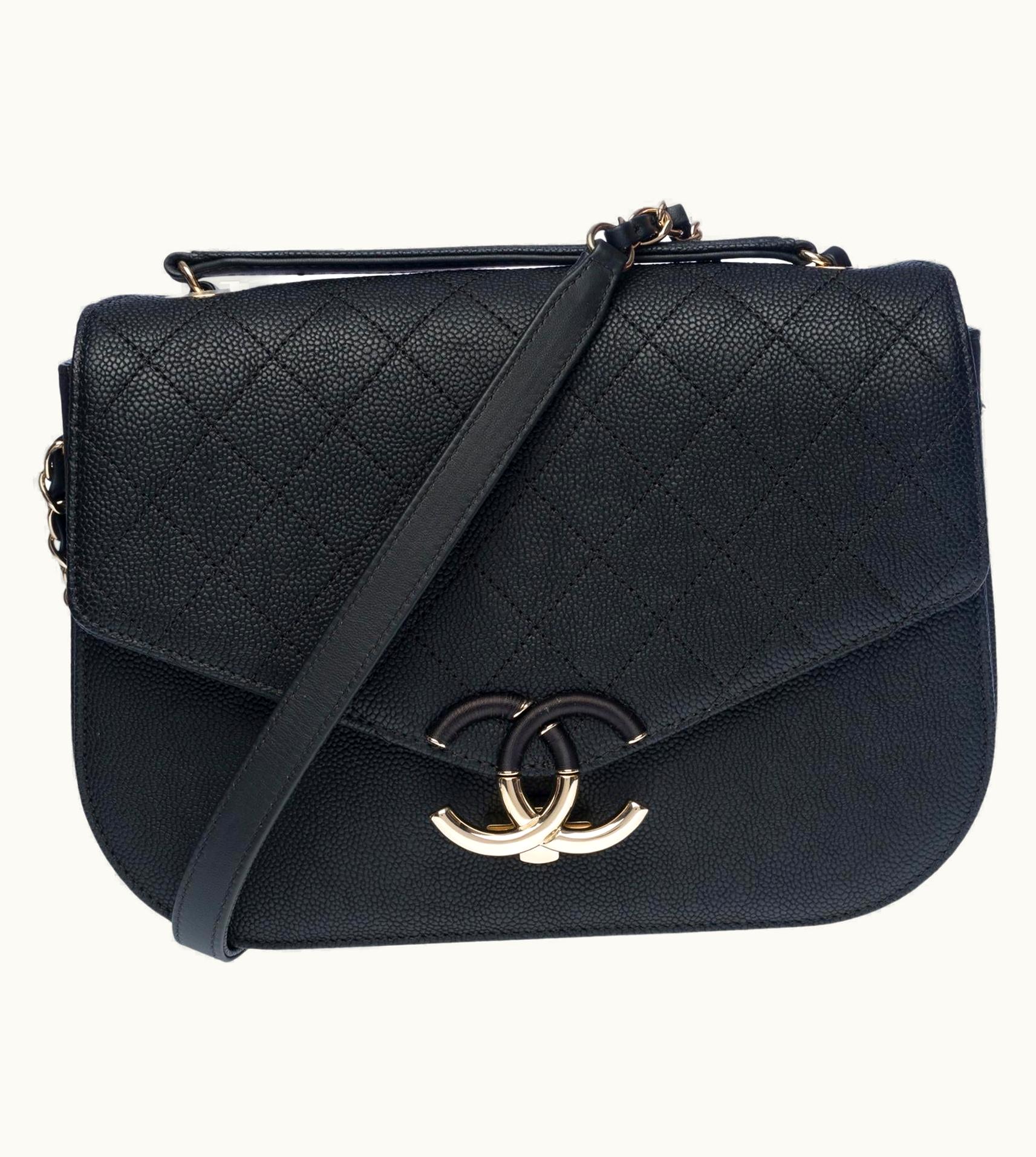 Chanel Chanel Rare Coco Cuba Medium Flap Bag In Black Caviar Leather