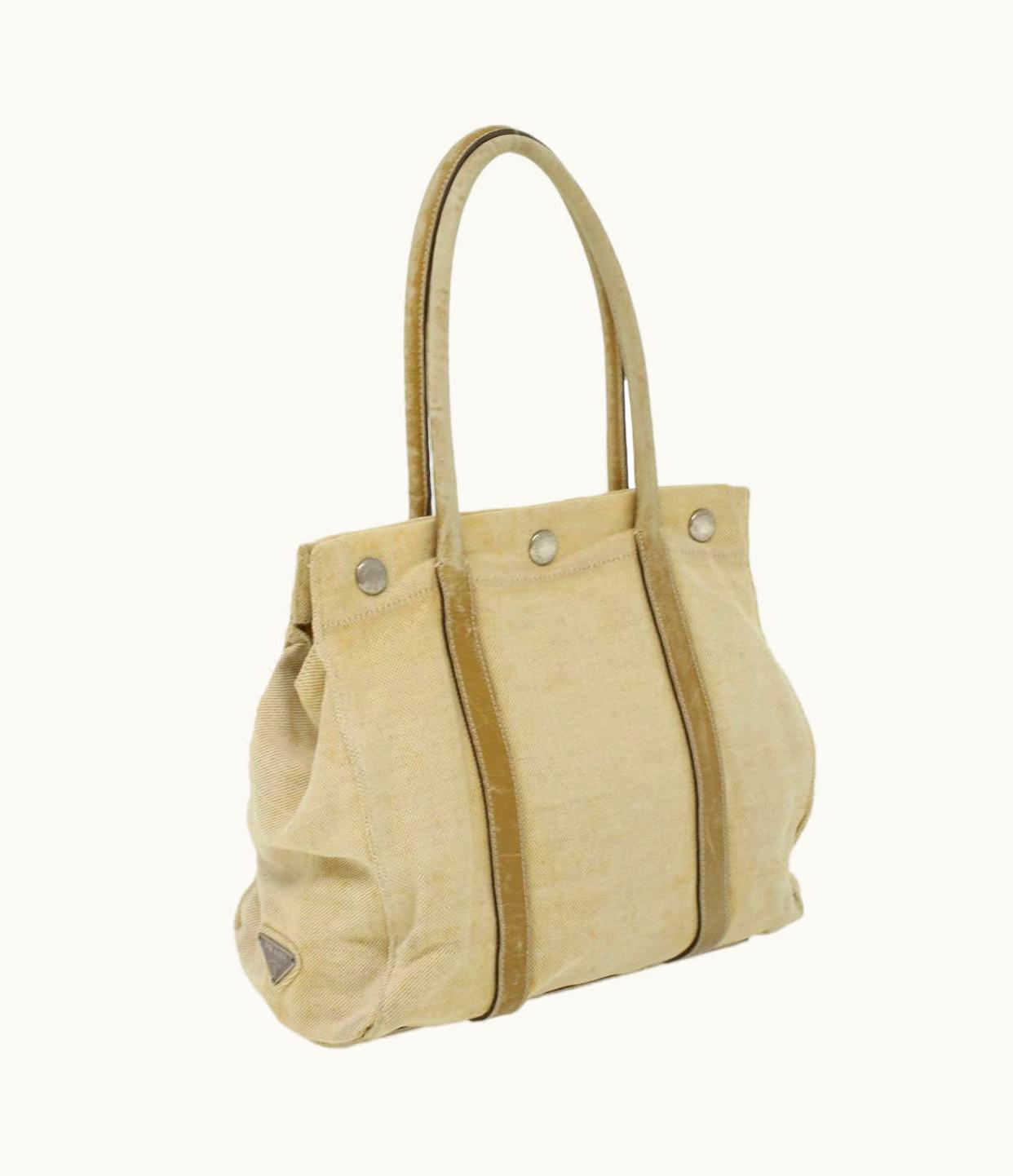 Prada Prada Shoulder Bag Canvas Beige