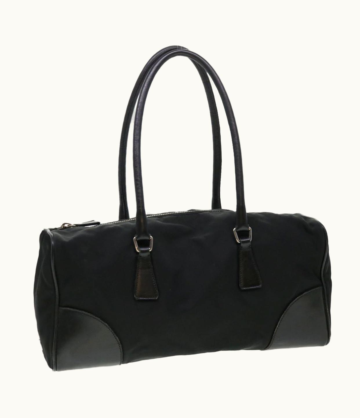 Prada PRADA Nylon Shoulder Bag Black