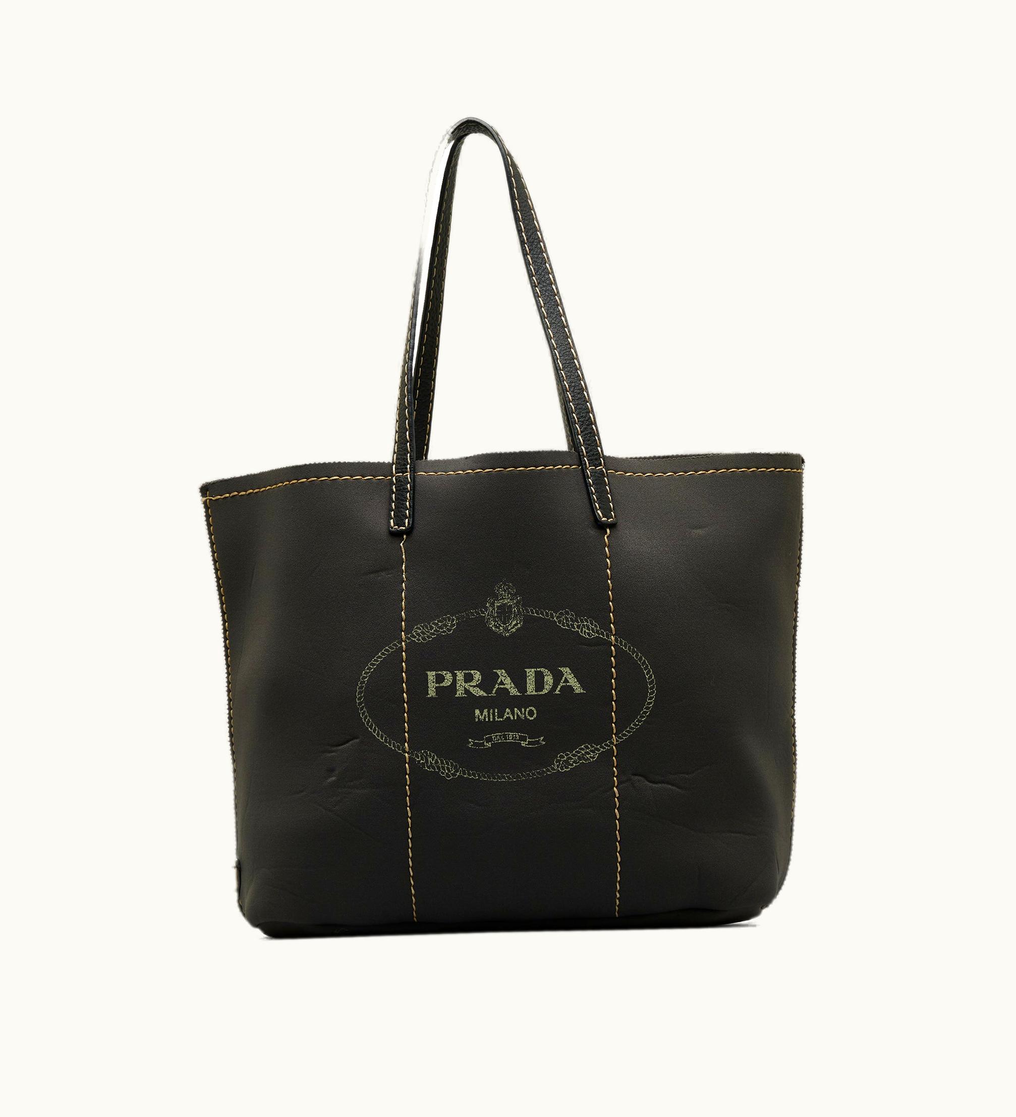 Prada Prada Neoprene Logo Shopping Tote Tote Bag
