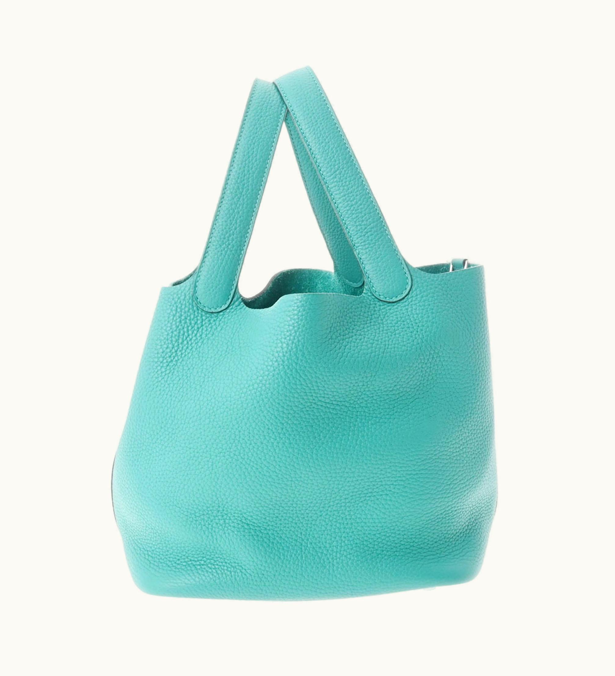 Hermès Hermès Picotin Lock MM Eclat Veil Veron Y Engraved [Around 2020] Ladies Taurillon Clemence Handbag