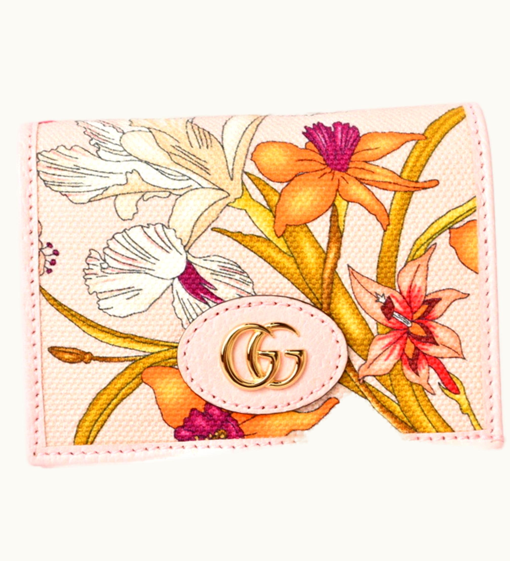 Gucci Gucci Limited Edition Day Canvas Rose 577347 Women's Wallet