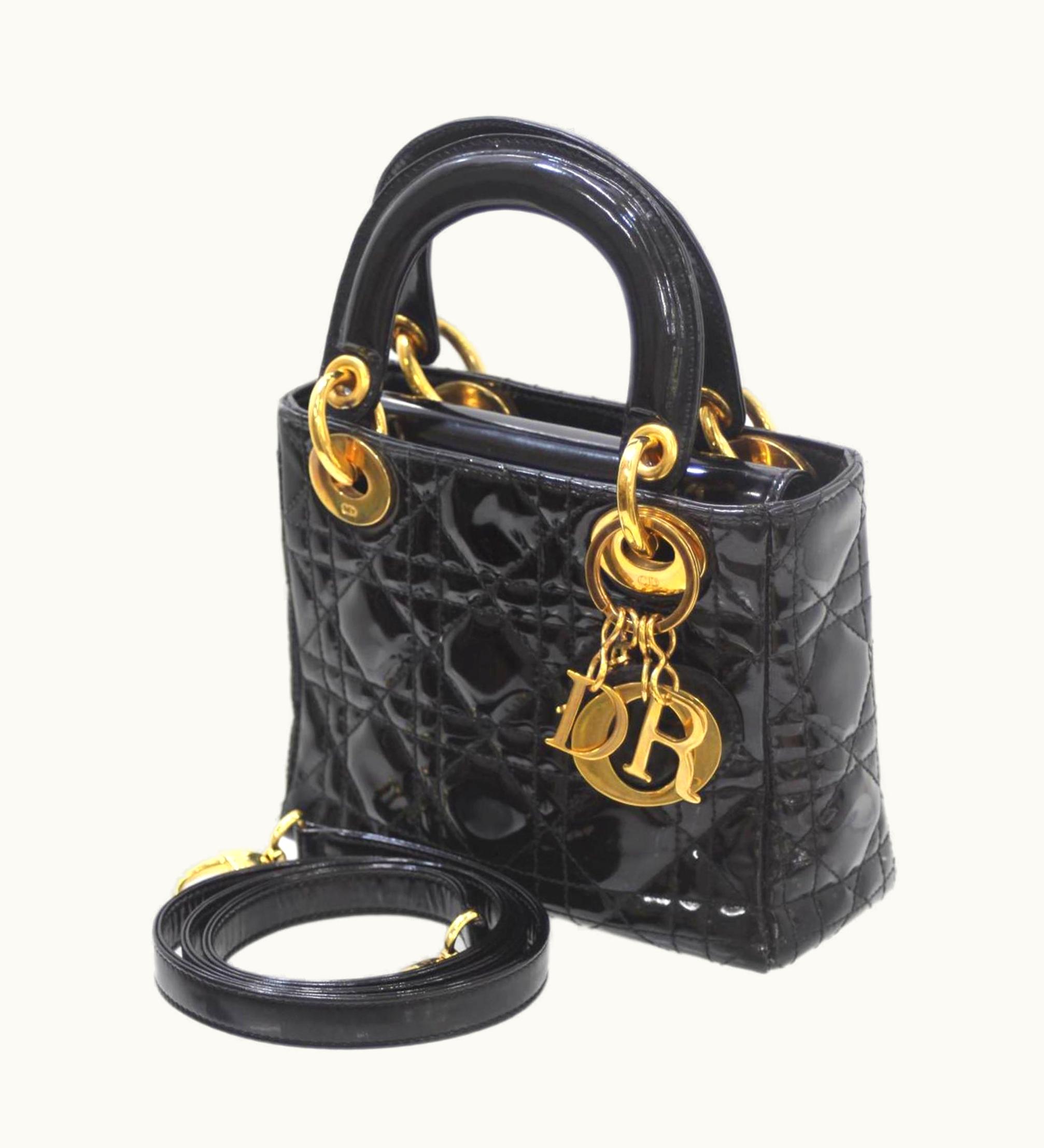 Dior Dior Christian Dior Dior Lady 2Way Bag Handbag Shoulder