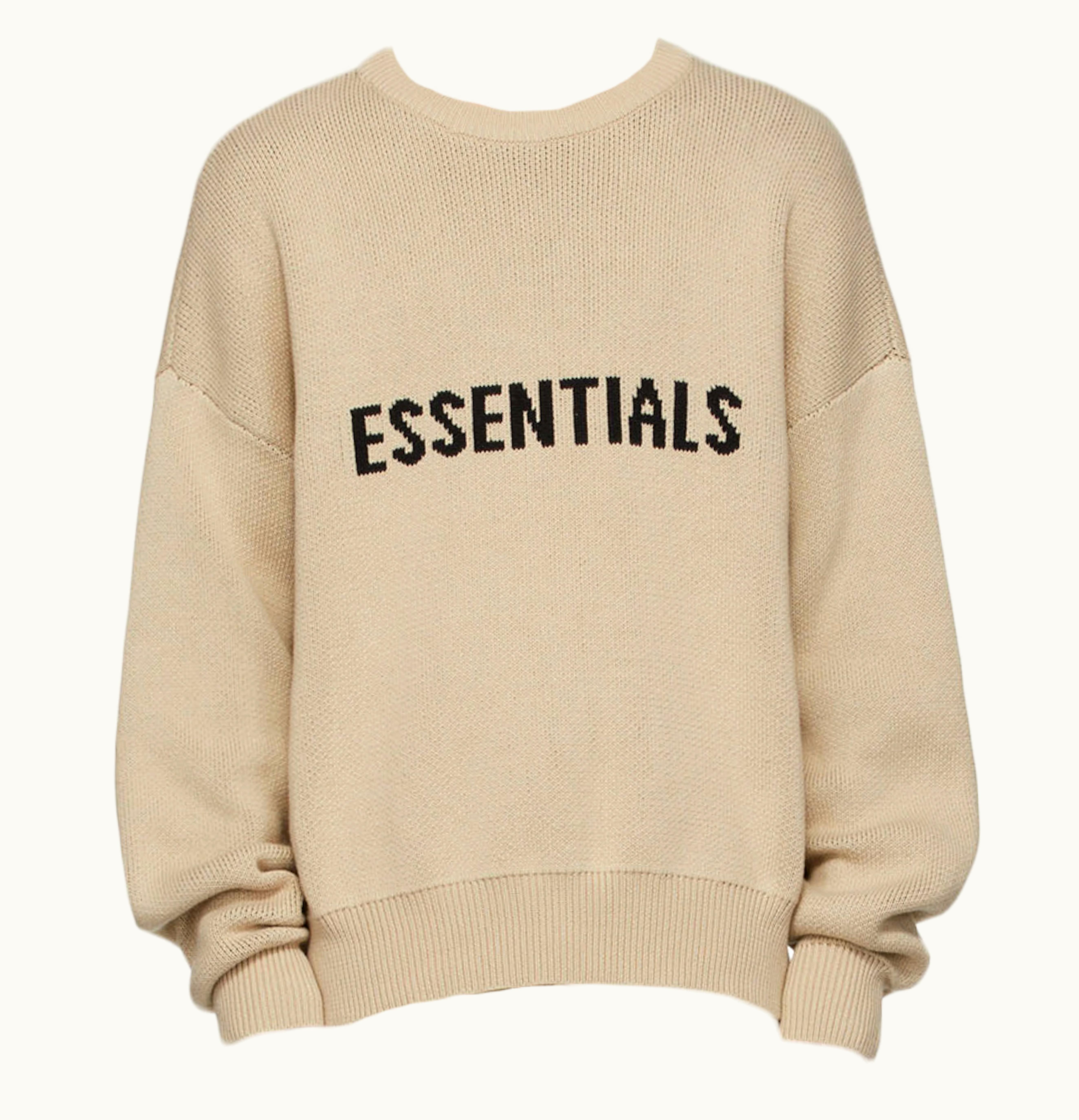 FEAR OF GOD Fear of God Essentials SSENSE Exclusive Pullover Sweater Linen