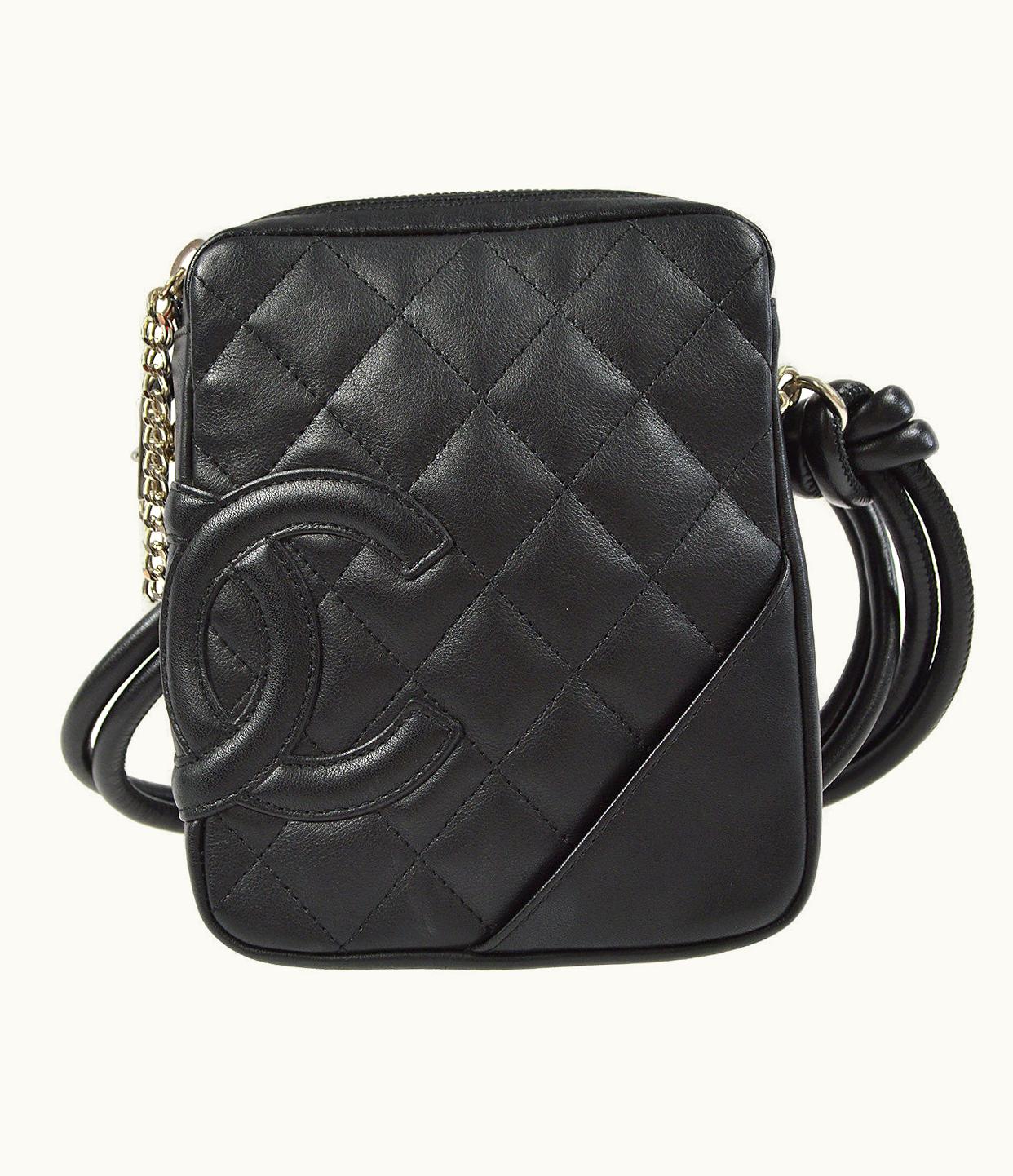 Chanel Chanel Cambon Ligne Shoulder Bag Black Calfskin 66898
