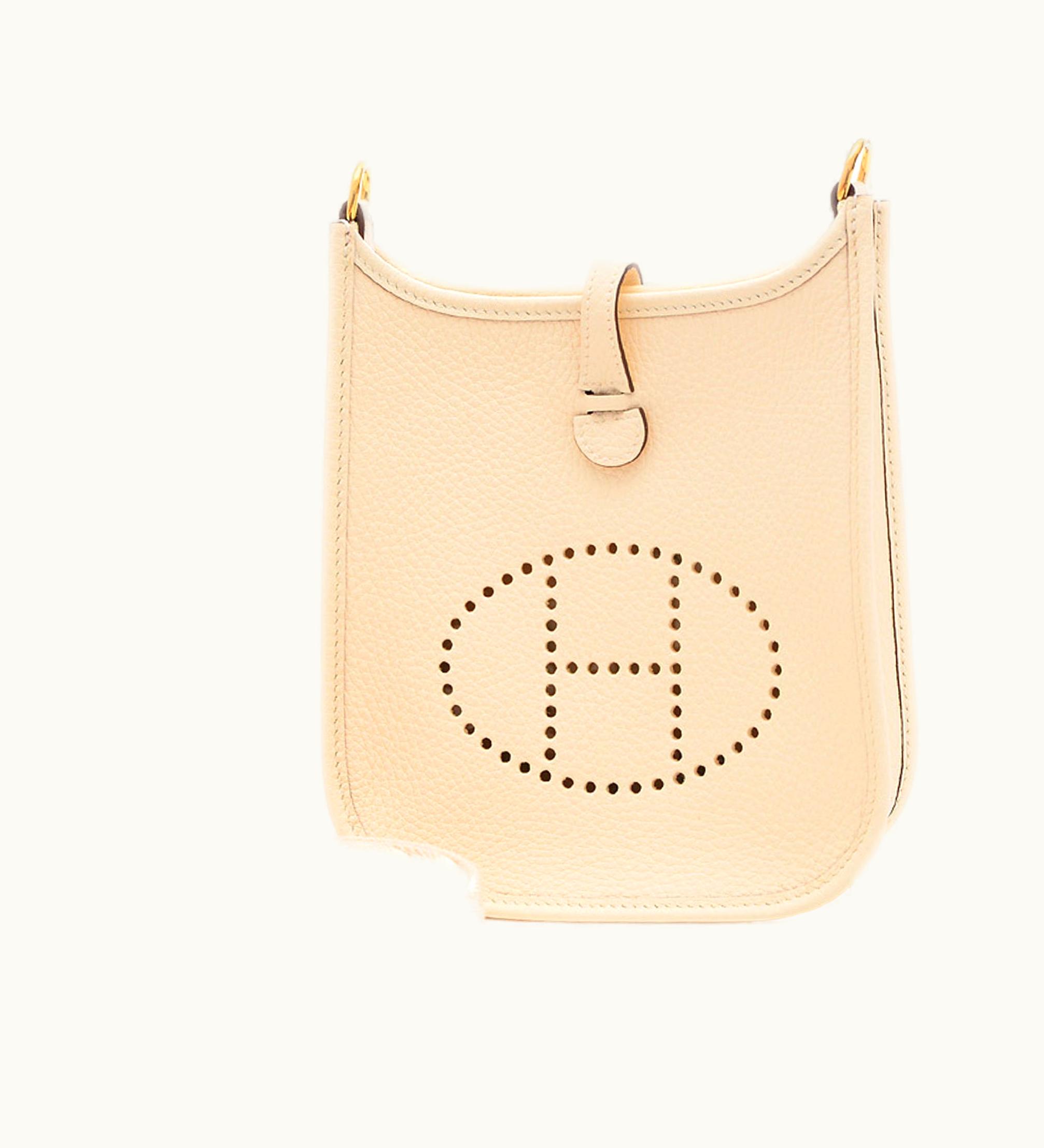 Hermès Hermès Evelyne Tpm Amazon Taurillon Clemence Nata Shoulder Bag Gold Hardware B Engraved