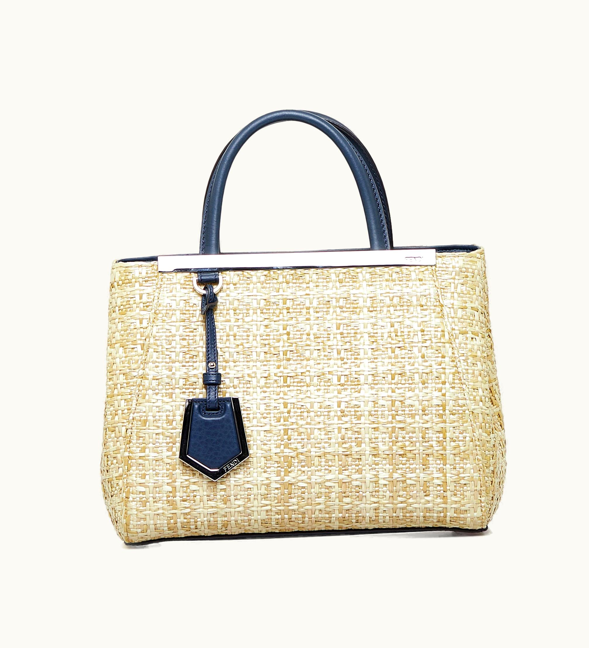 Fendi Fendi Small Raffia 2Jours Satchel