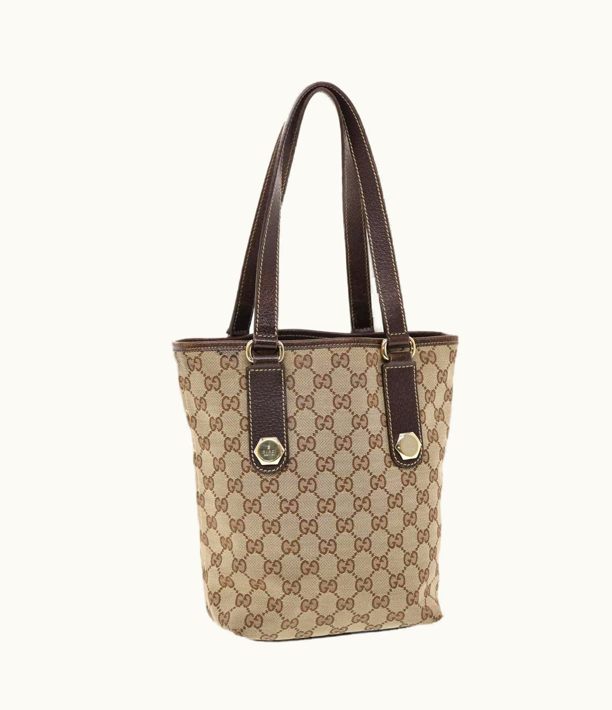 Gucci Gucci GG Canvas Tote Bag Beige 153361