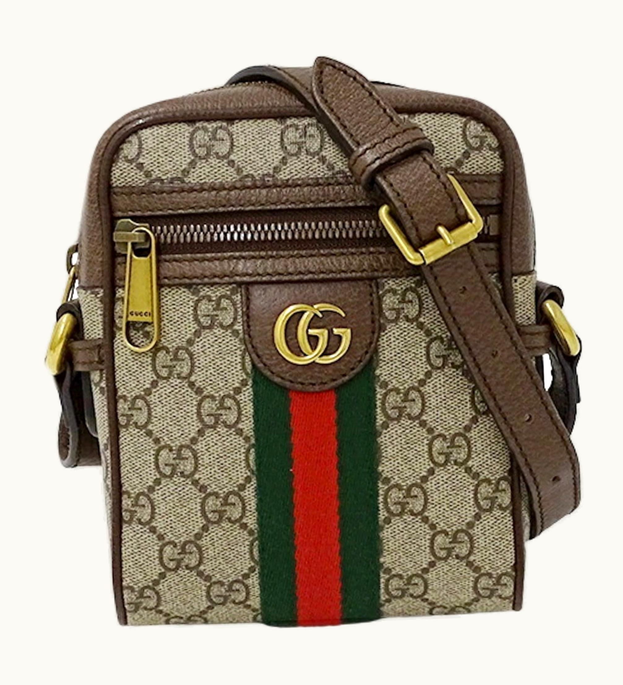 Gucci Gucci Bag Women's Shoulder Ophidia GG Supreme Brown Beige 598127