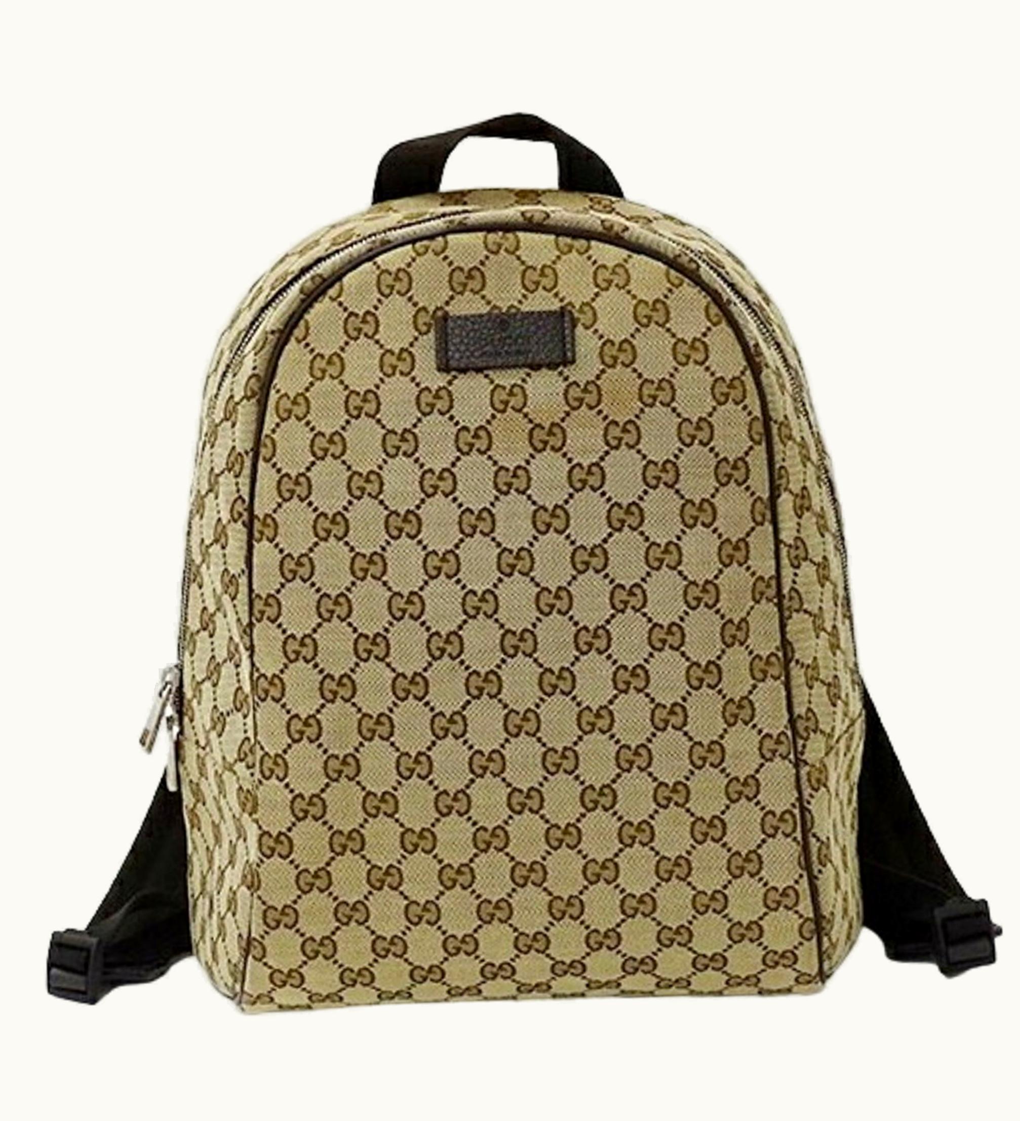Gucci Gucci Bag Ladies Men's Backpack GG Canvas Brown Beige 449906