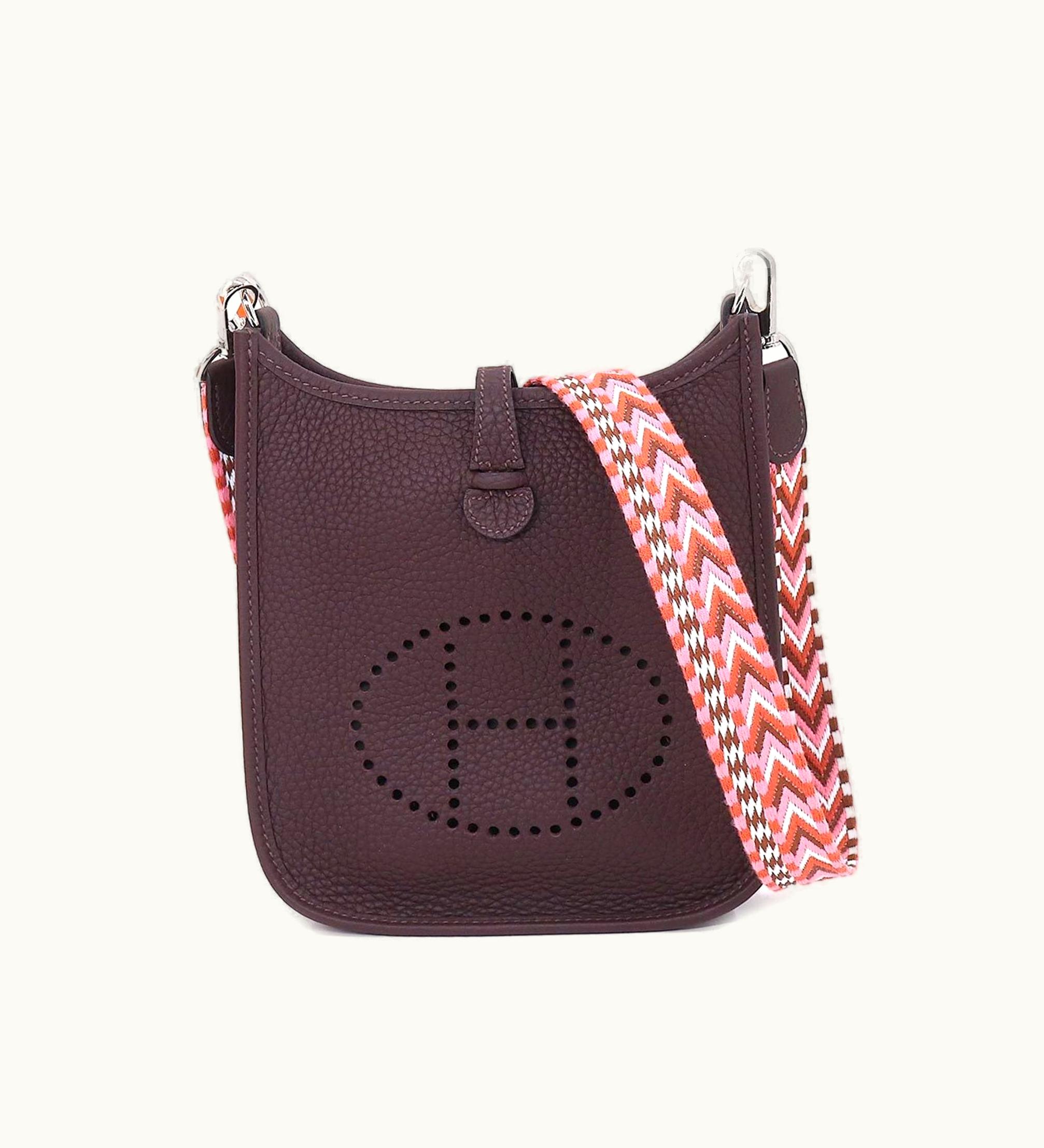 Hermès Hermès Evelyne Tpm Amazon Sangles Zigzag Shoulder Bag Taurillon Clemence Rouge Serie B Engraved Evelyne