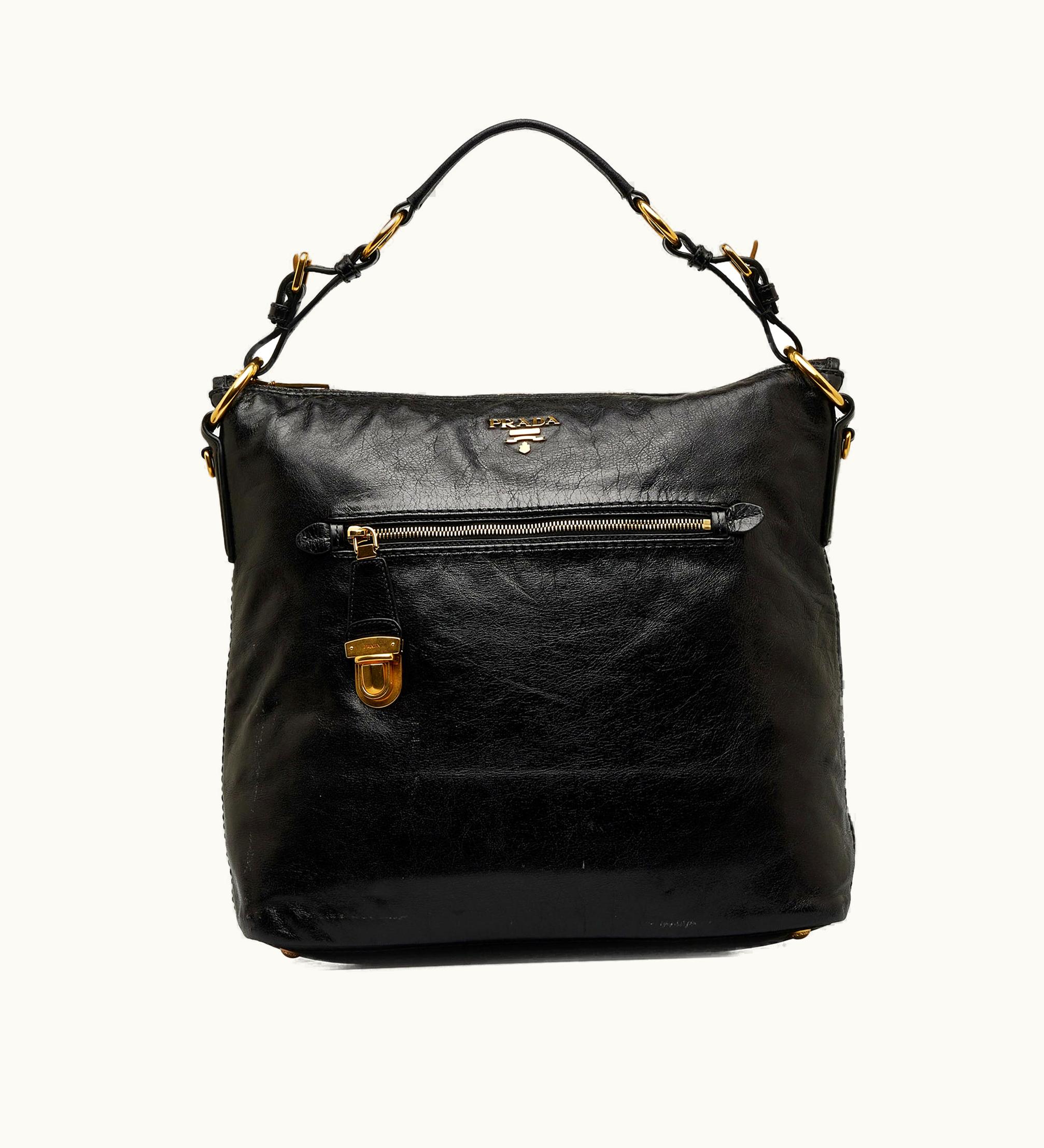 Prada Prada Vitello Shine Shoulder Bag