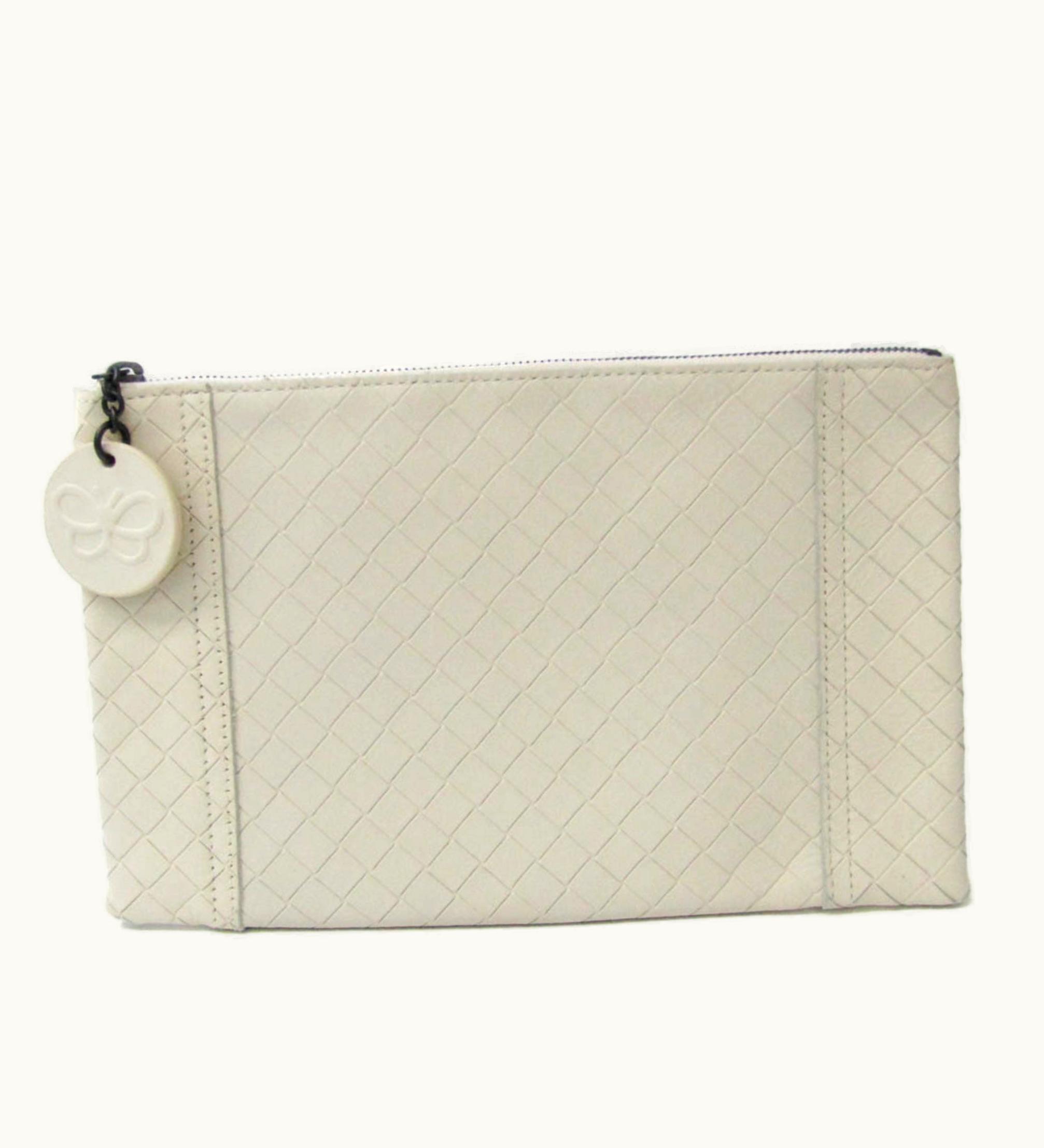 Bottega Veneta Bottega Veneta Intreccio Women's Leather Bag White
