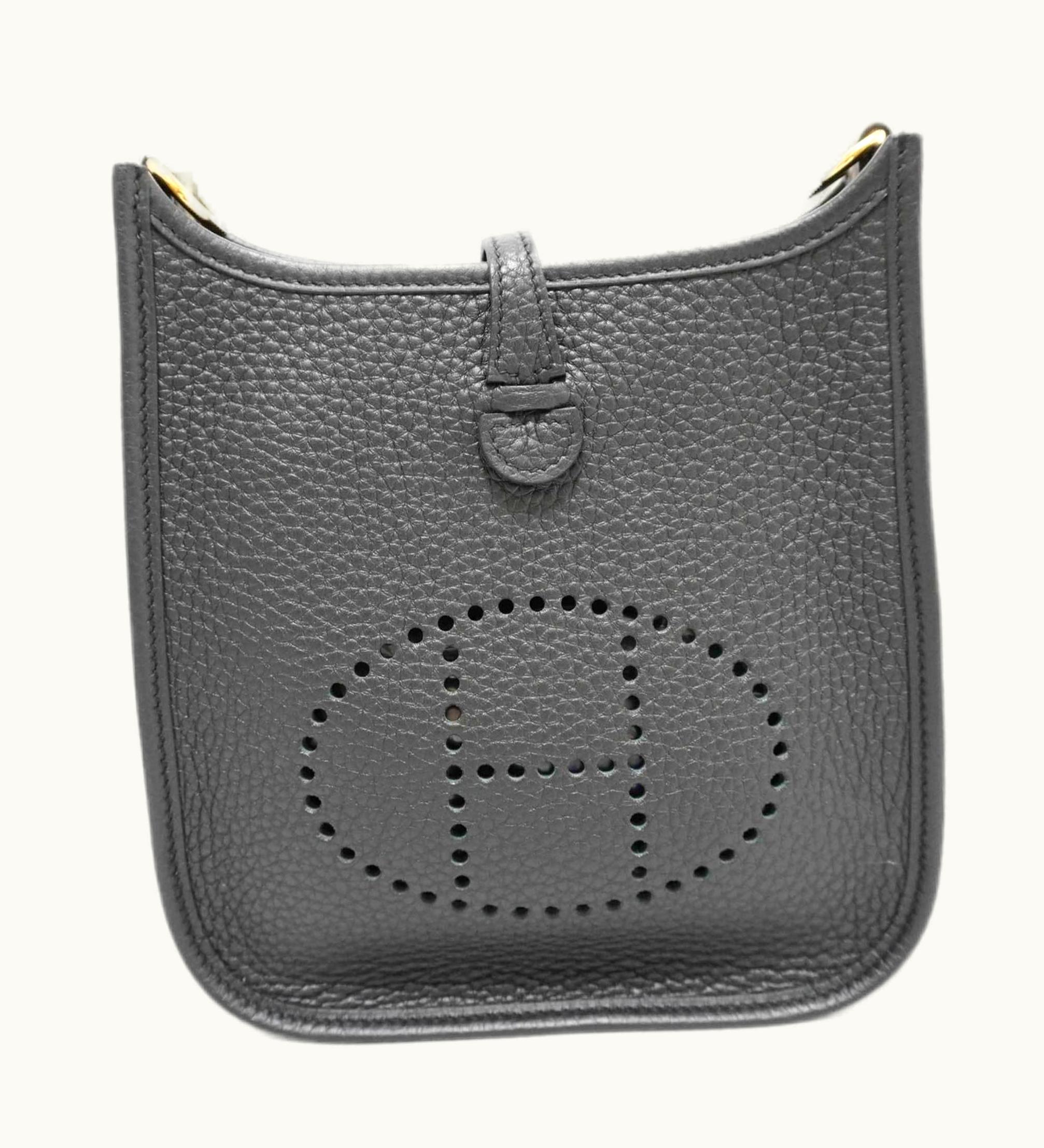 Hermès Hermès Evelyne Tpm Shoulder Bag Black G Metal Taurillon B Engraved Women's Men's