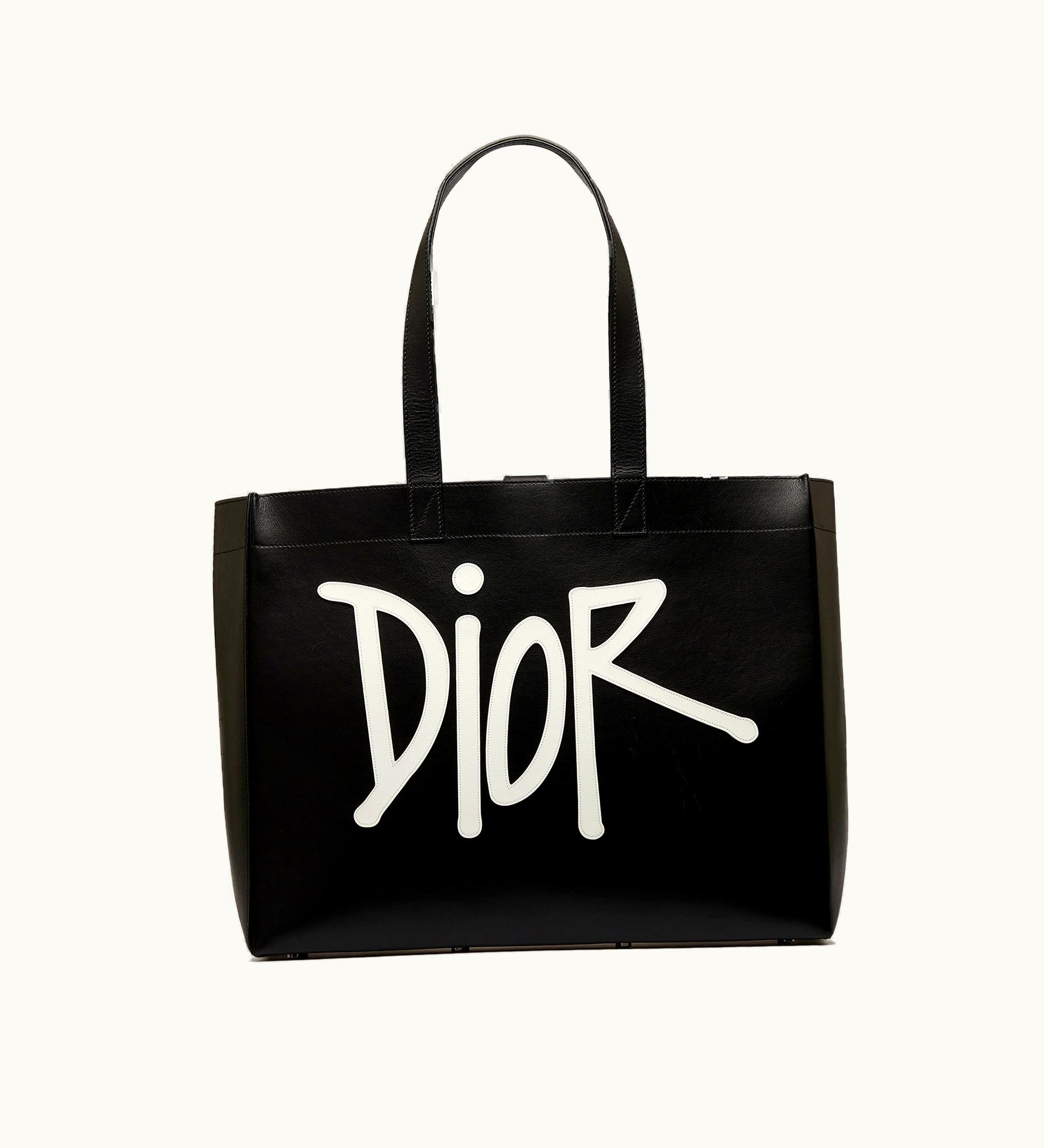 Dior Dior X Stussy Large Logo Applique Tote Tote Bag