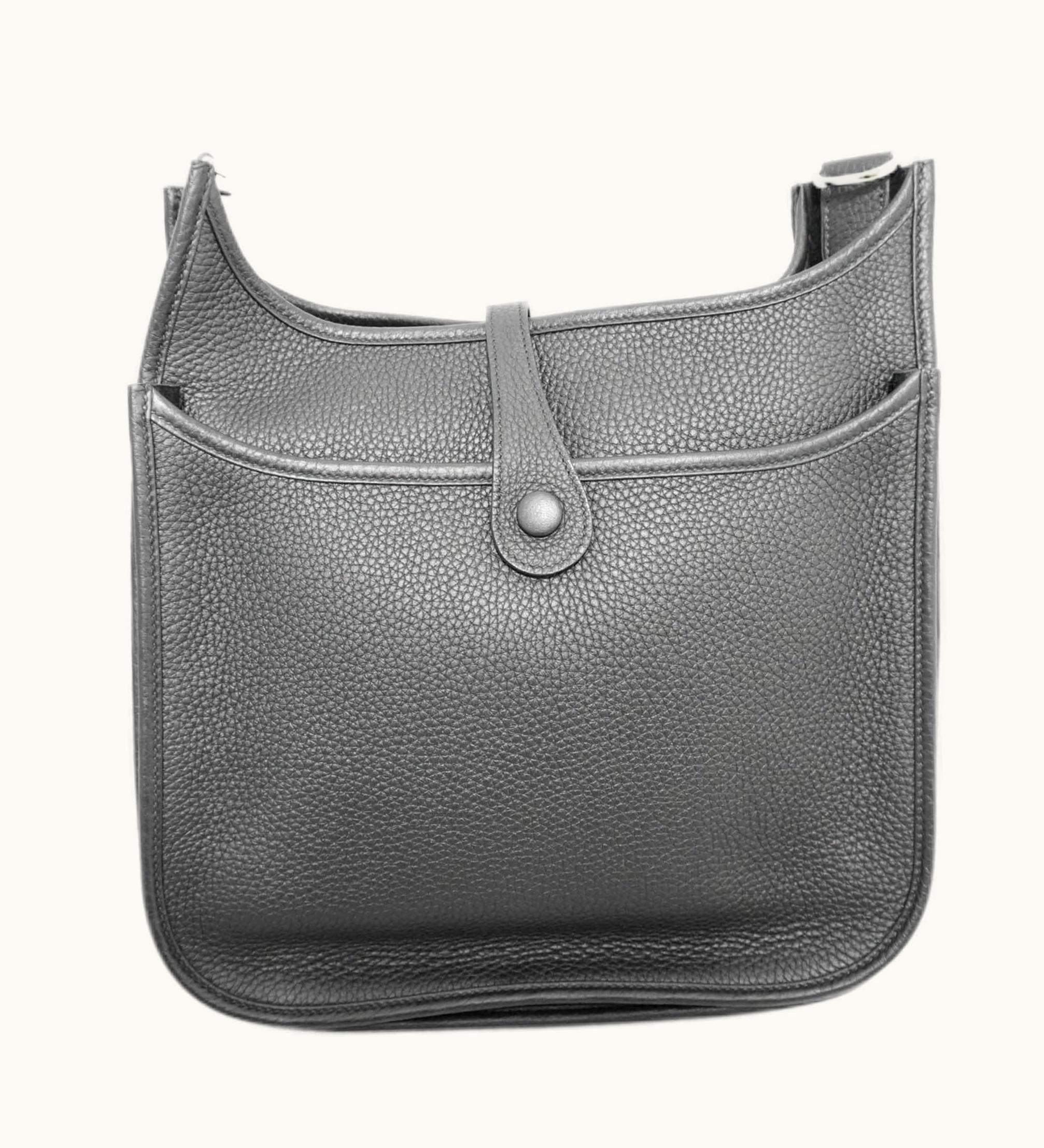 Hermès Hermès Evelyne PM Shoulder Bag Black [Sv Metal Fittings] Taurillon B Stamp
