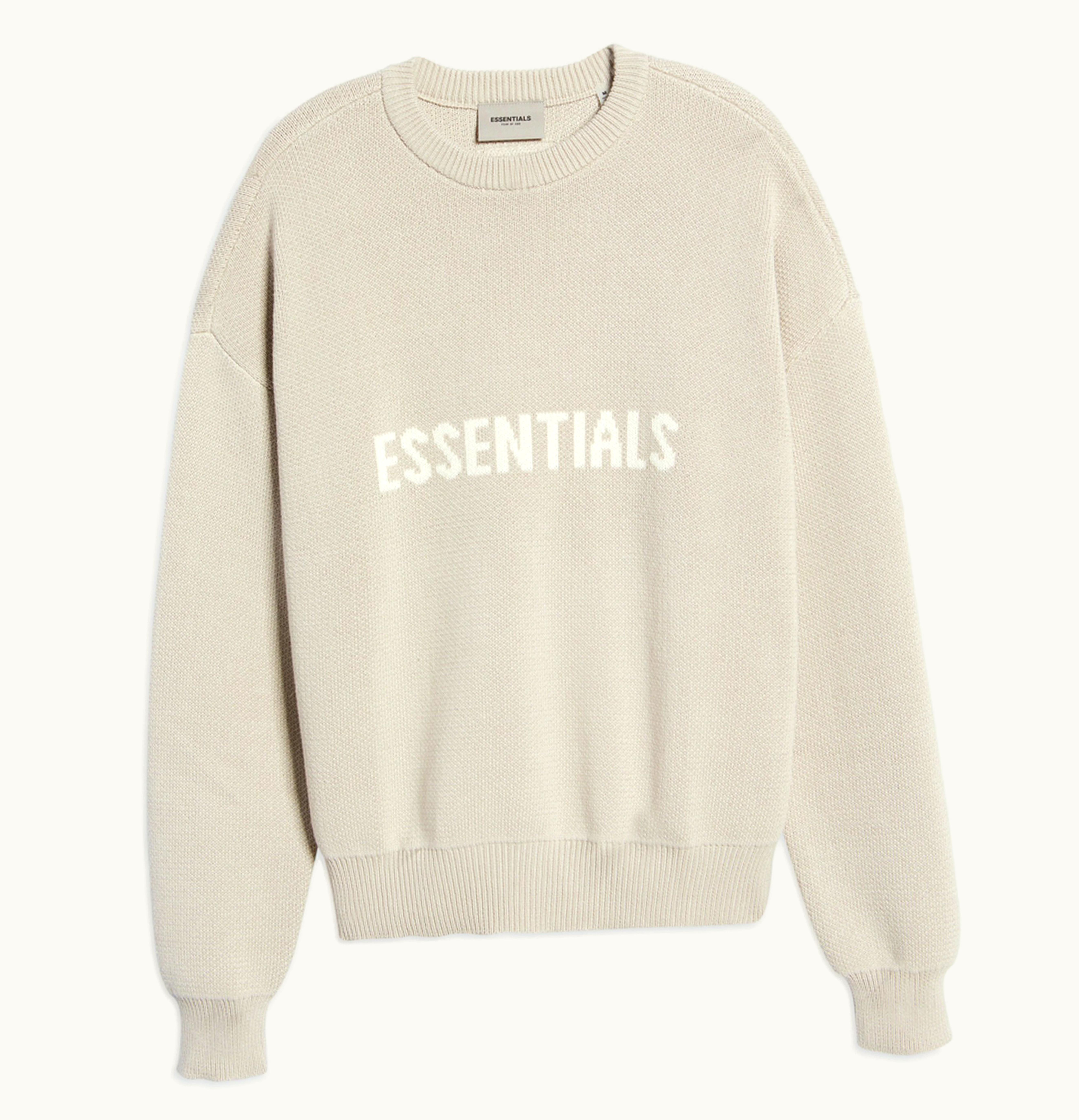 FEAR OF GOD FEAR OF GOD ESSENTIALS Knit Sweater Stone