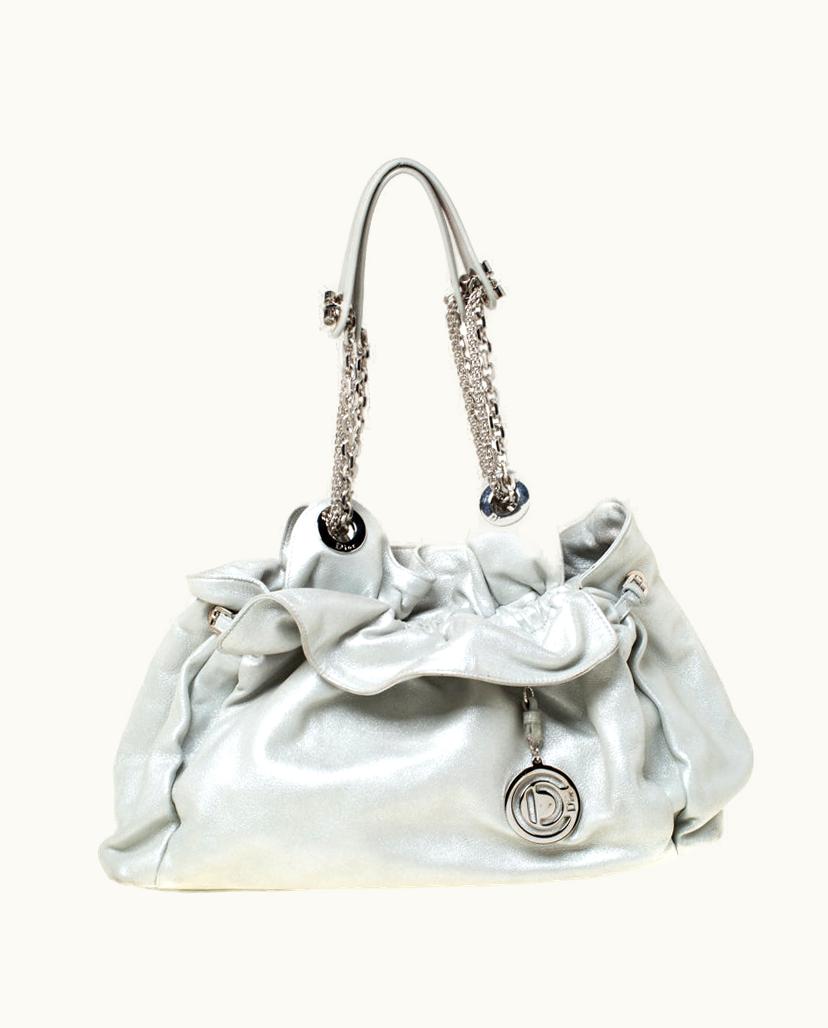 Dior Dior Silver Suede Le Trente Hobo