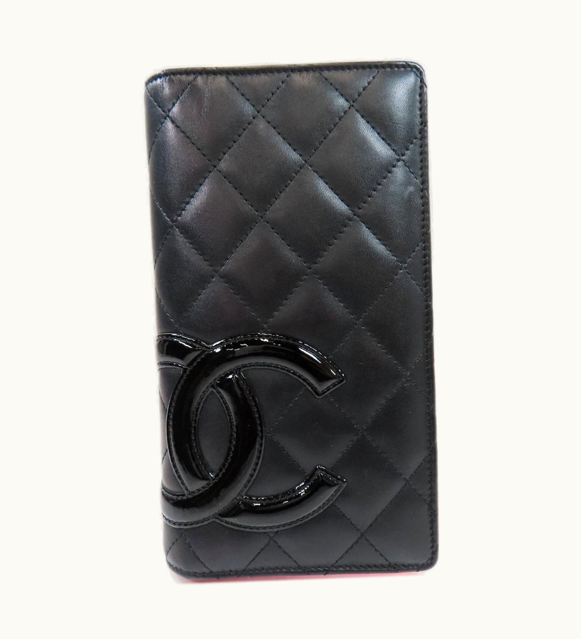 Chanel Chanel Cambon Line Long Wallet Calf Ladies Chanel