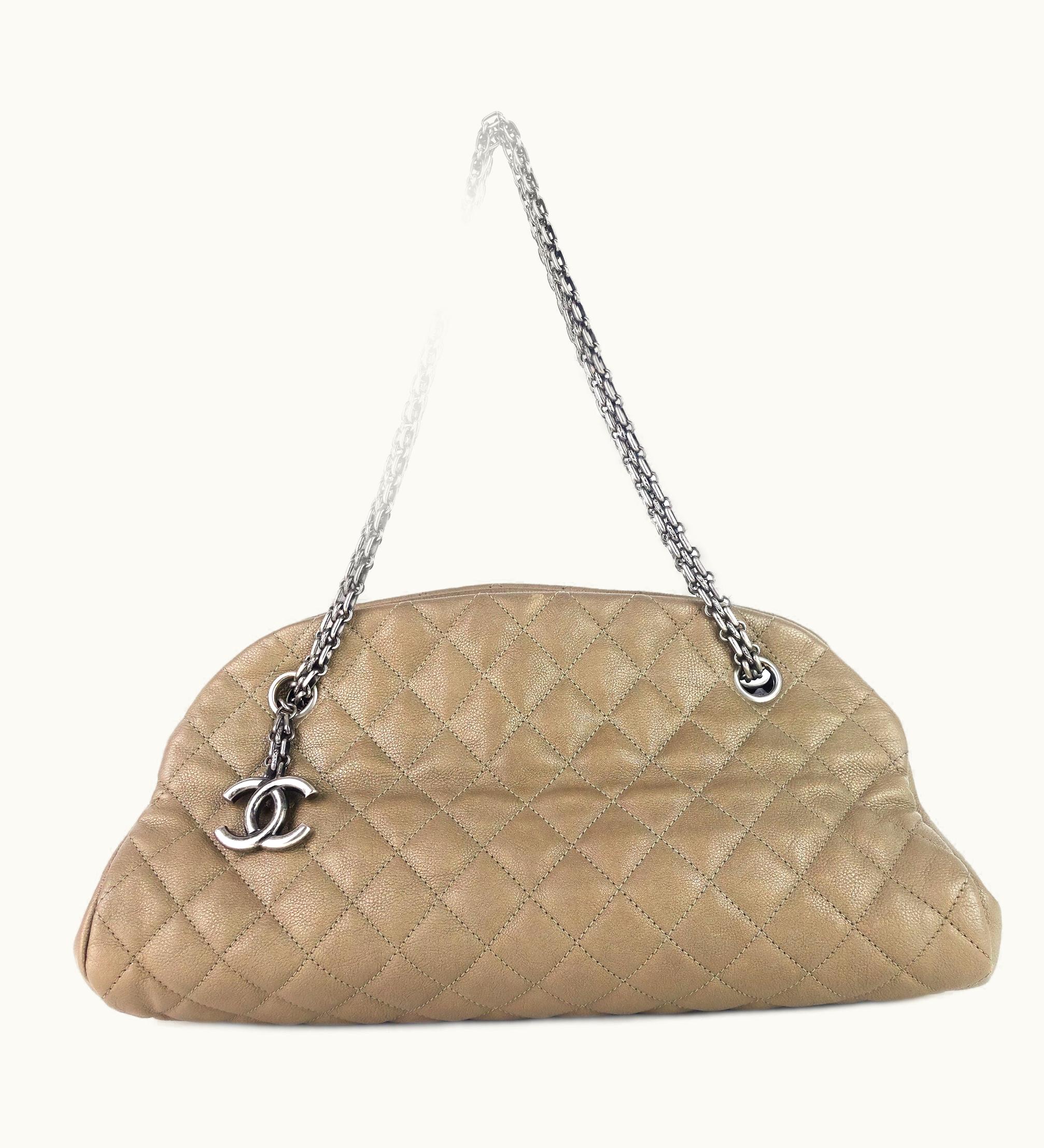 Chanel Chanel Just Mademoiselle Medium Caviar Leather Bowler Bag