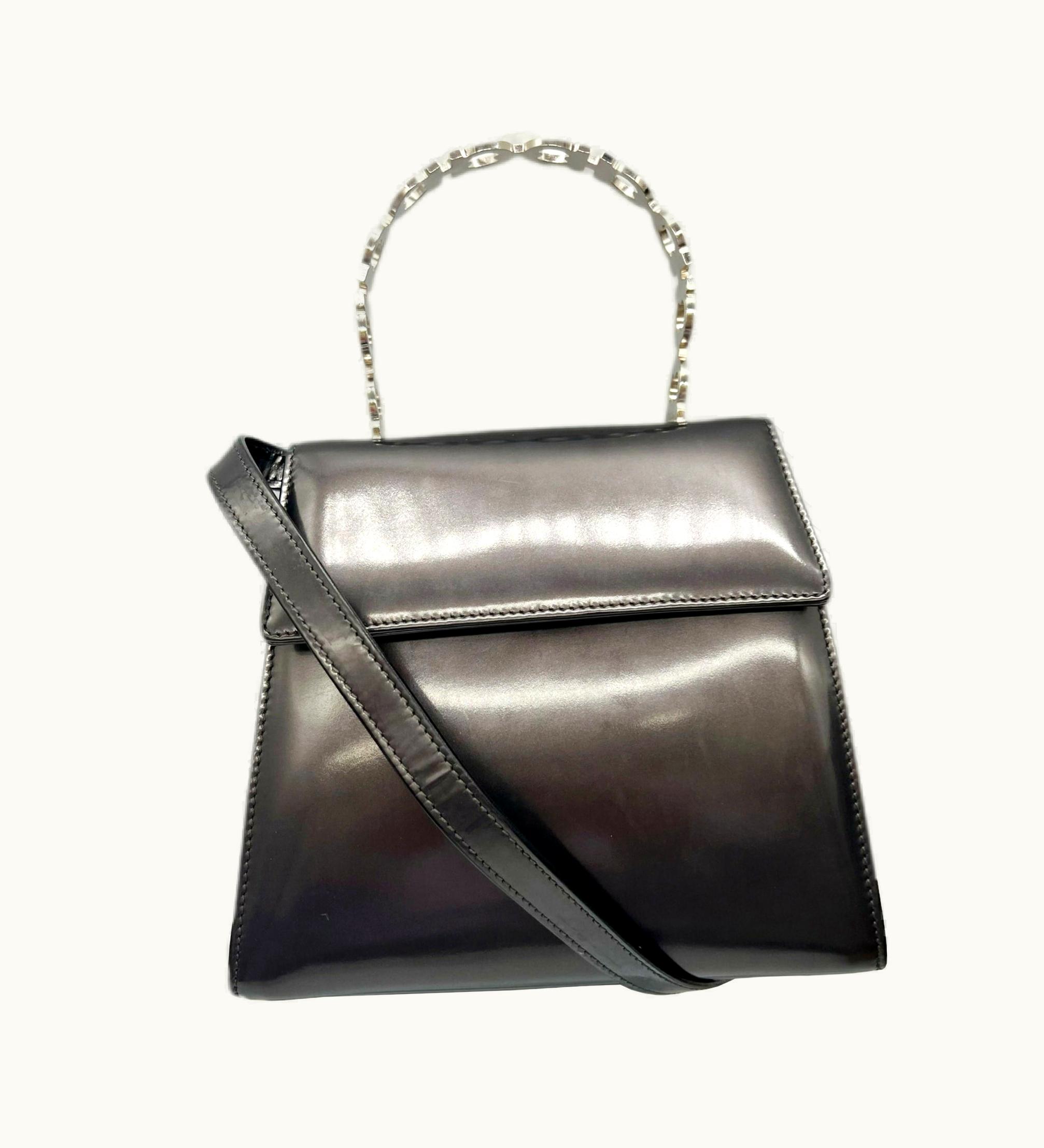 Salvatore Ferragamo Salvatore Ferragamo Handbag Gray P21-6770 Shoulder Calf Ladies