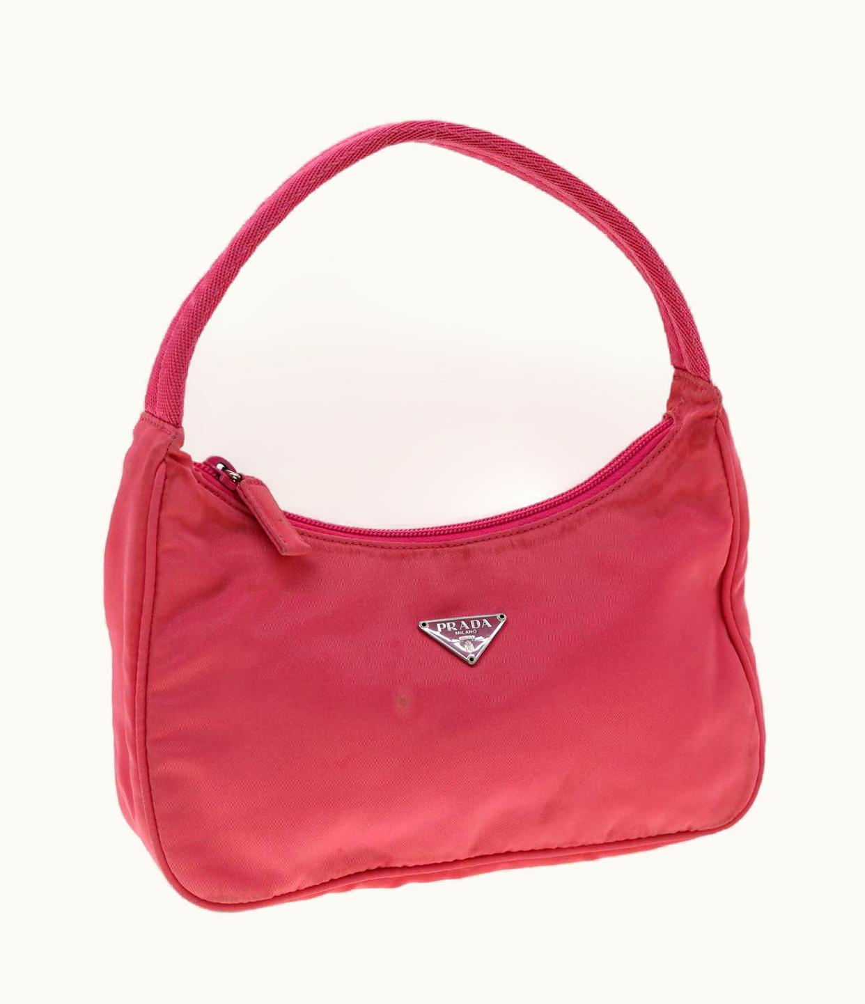 Prada PRADA Hand Bag Nylon Pink Mini