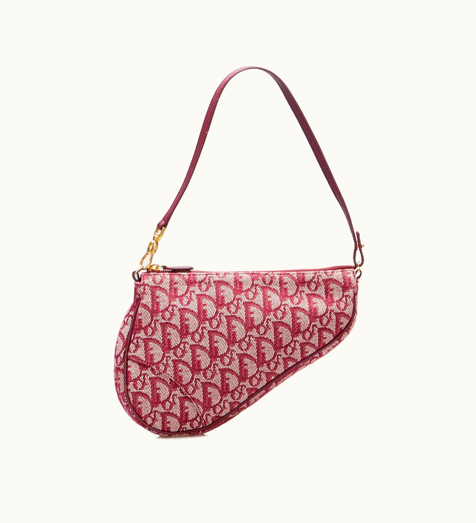 Dior Dior Mini Oblique Saddle Red