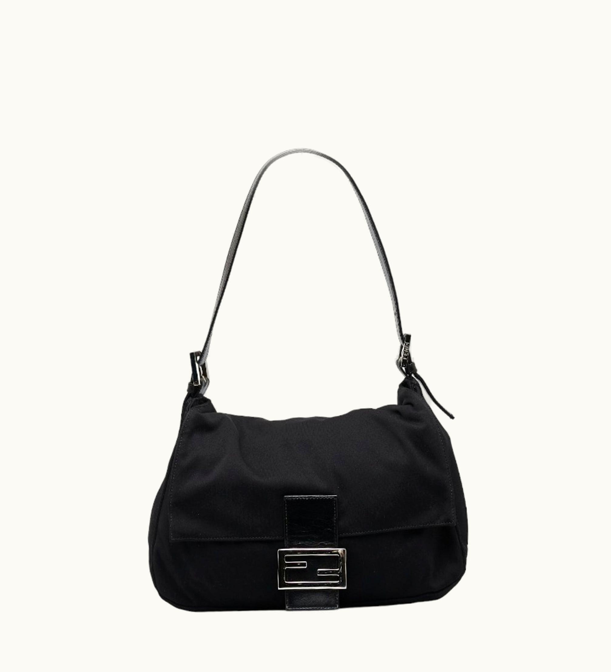 Fendi Fendi Mamma Bucket Shoulder Bag 26325 Black Jersey Ladies