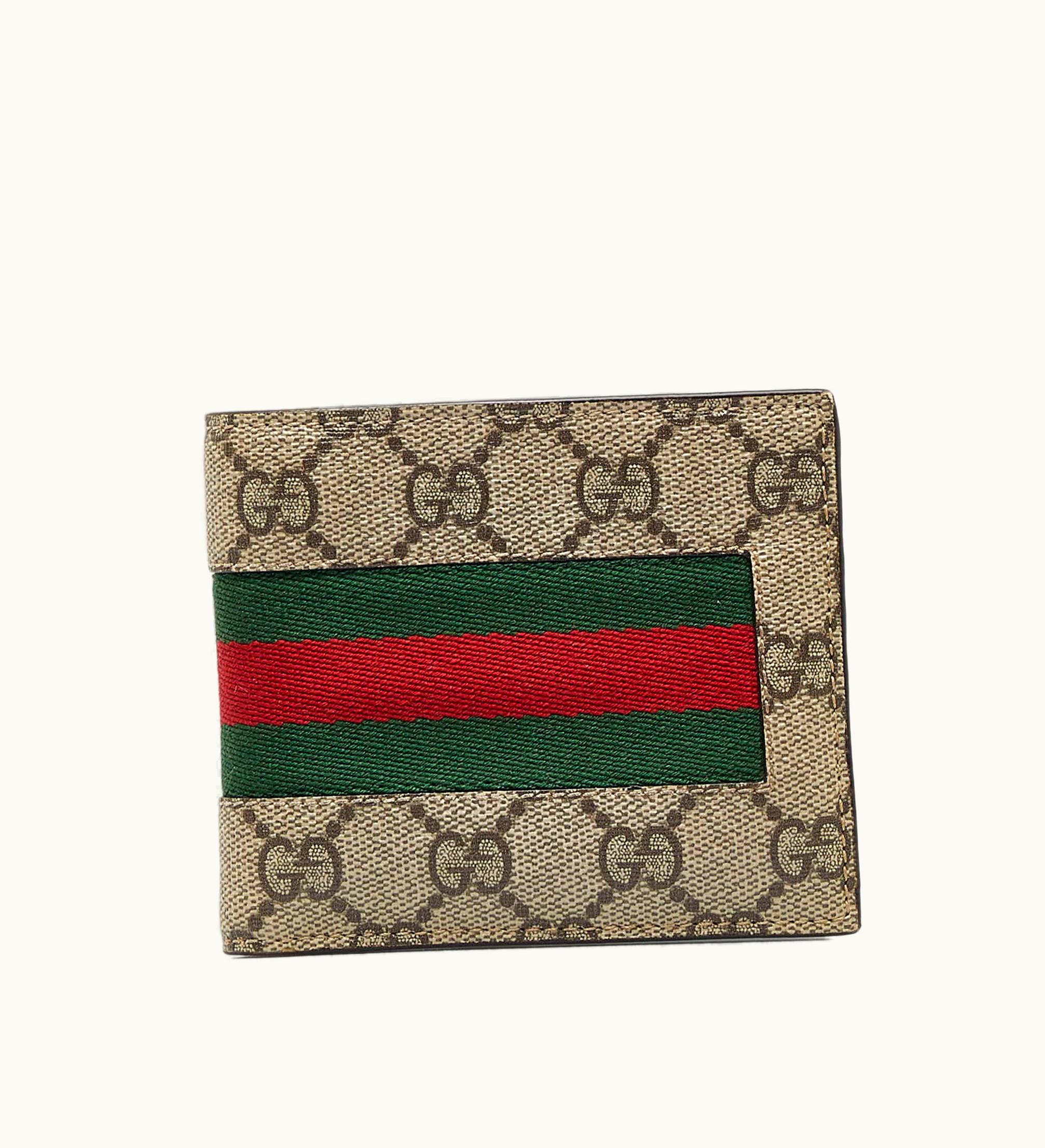 Gucci Gucci GG Supreme Web Small Wallet Small Wallets