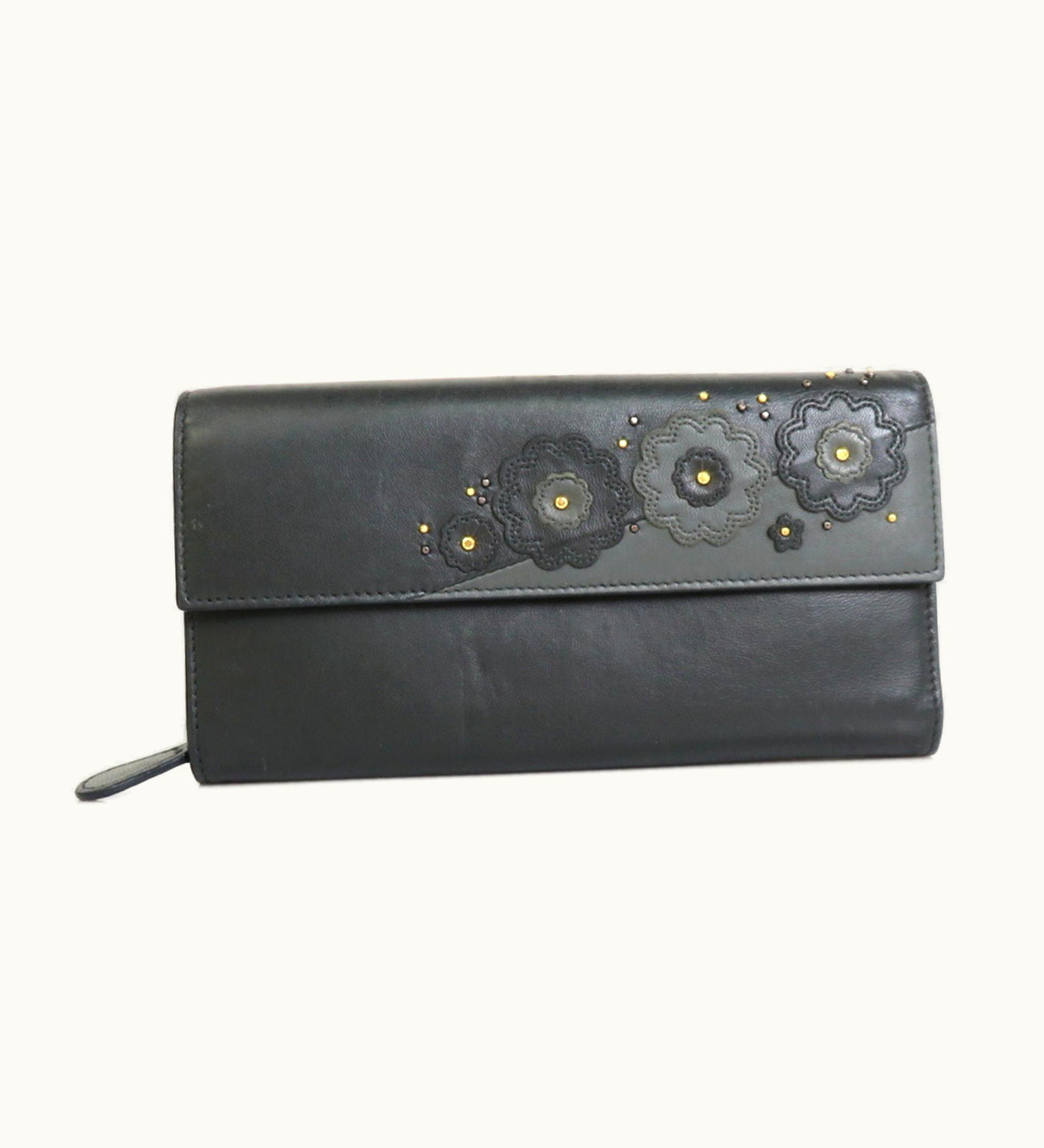 Bottega Veneta Bottega Veneta Bottegaveneta Long Wallet Leather Gray Ladies R9584A