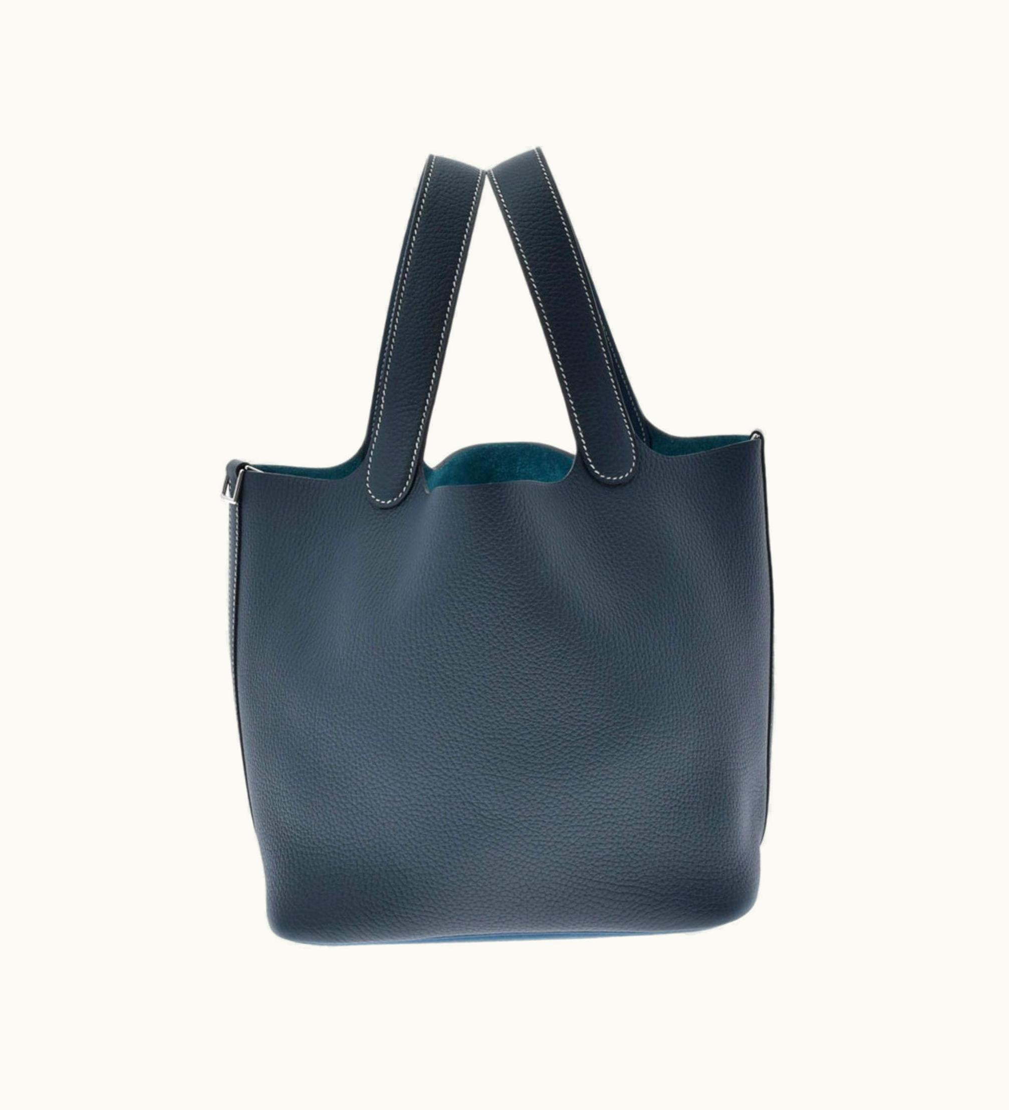 Hermès Hermès Picotin Lock MM Kazak Vert Cipre/Vert Bosphore Y Engraved (Around 2020) Ladies Taurillon Clemence Handbag