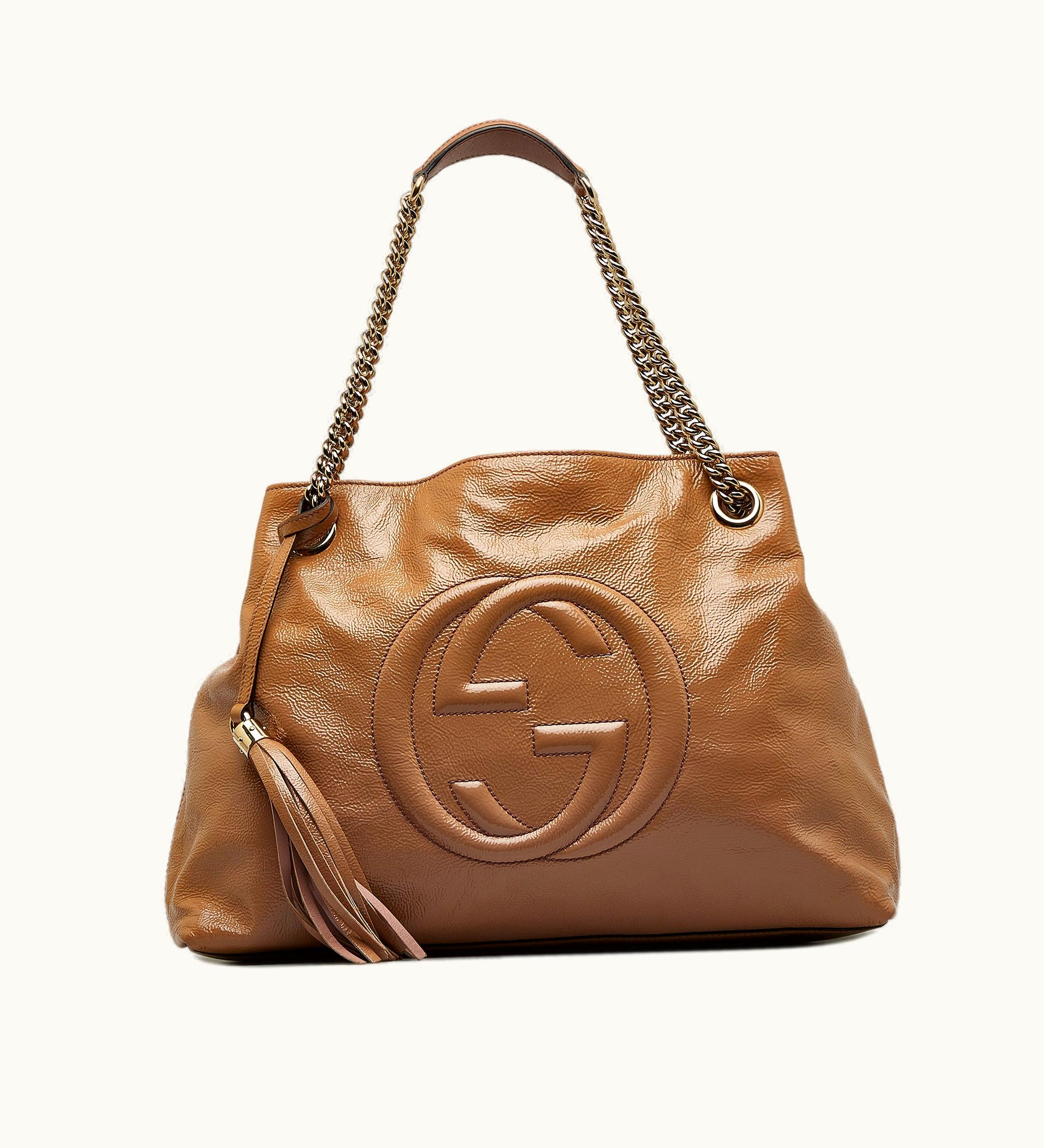 Gucci Gucci Medium Patent Soho Chain Tote Tote Bag
