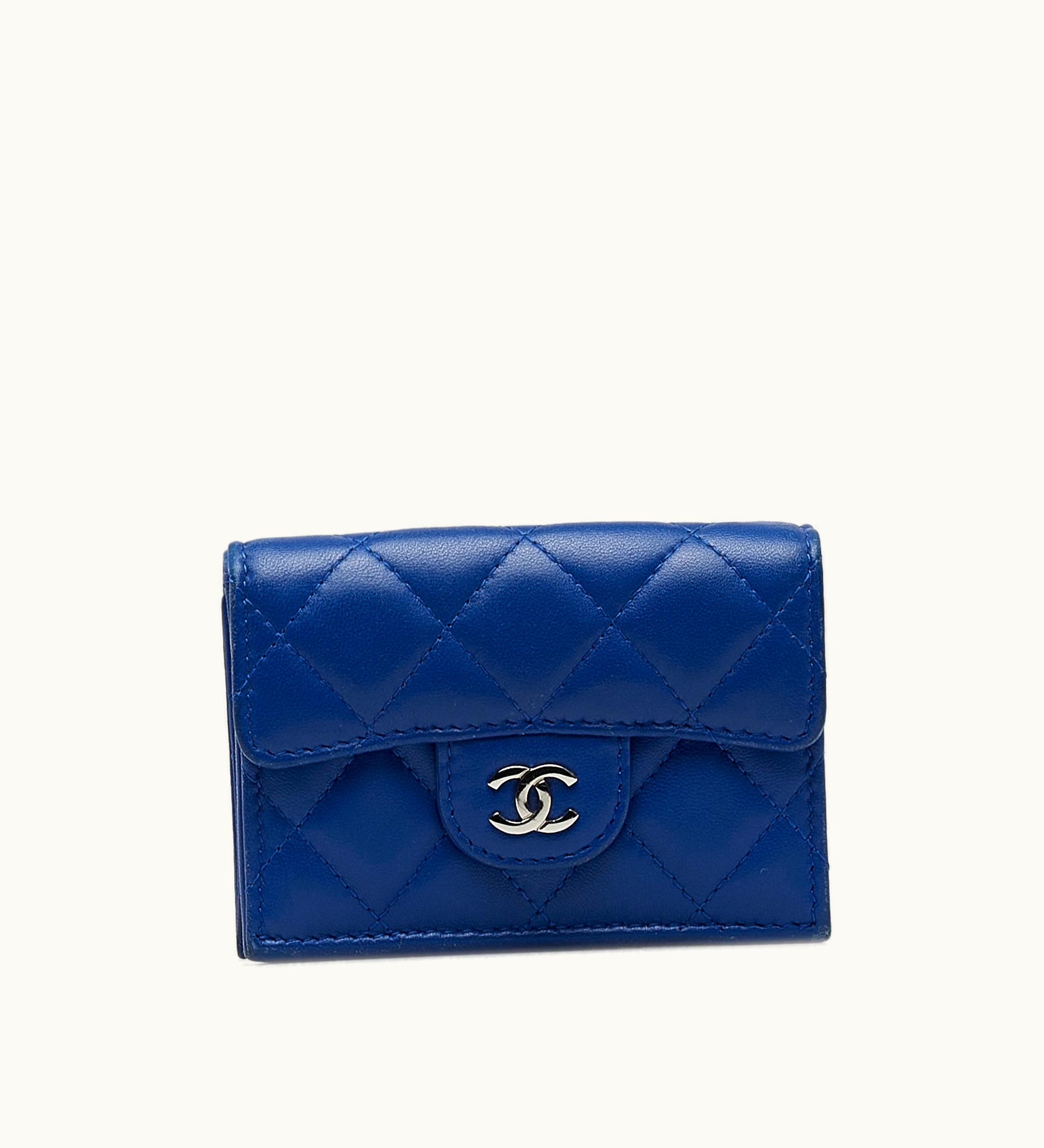 Chanel Chanel CC Lambskin Trifold Flap Wallet Small Wallets